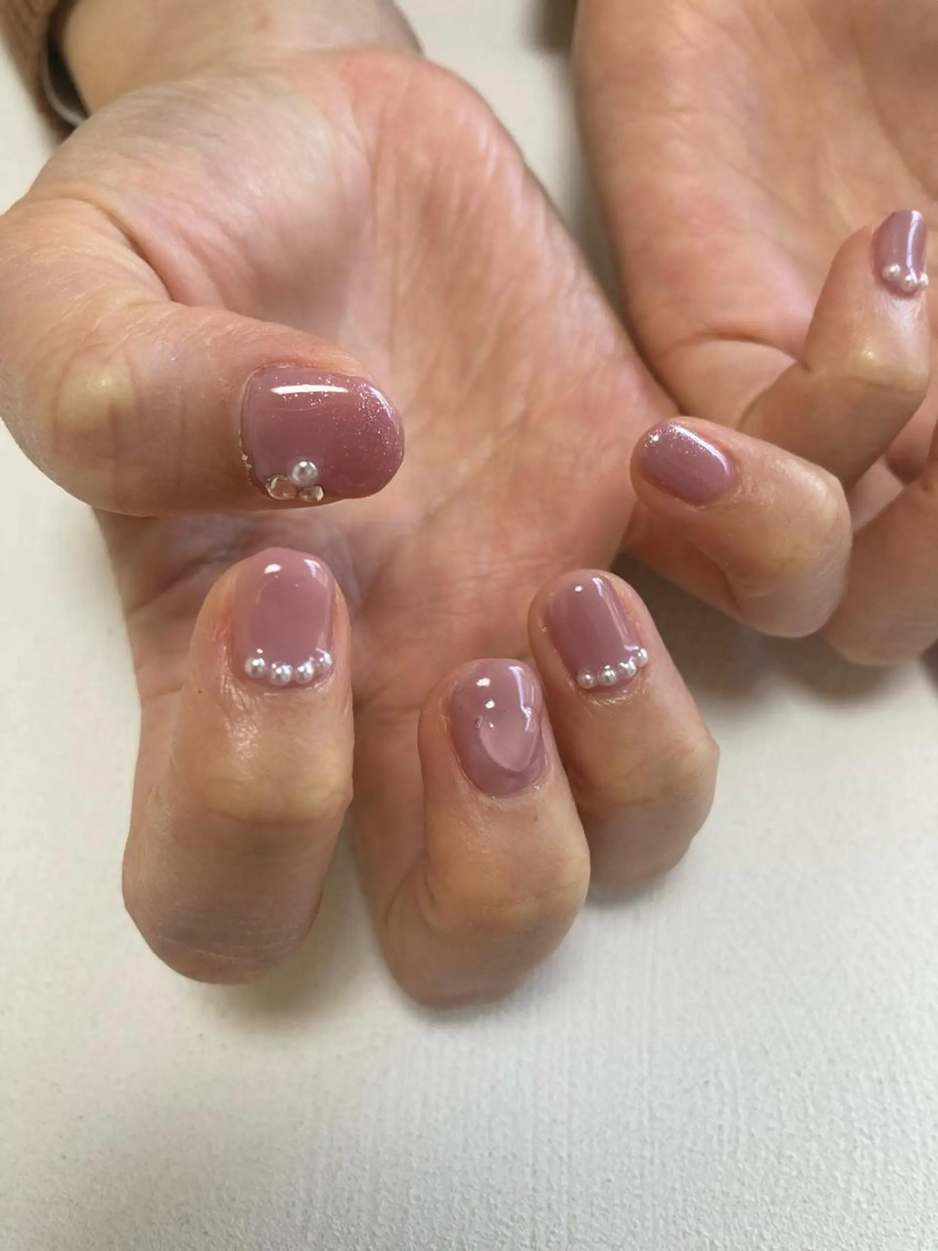 ネイル ハート ピンク uinail mariのネイルデザイン