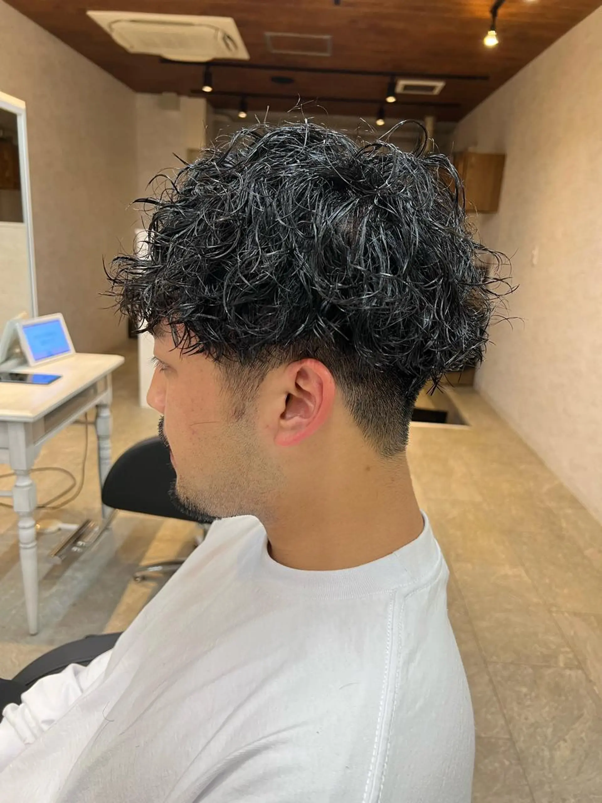 パーマ メンズ カット パーマ ⭕️メンズパーマ⭕️ 山口 裕太郎のヘアスタイル