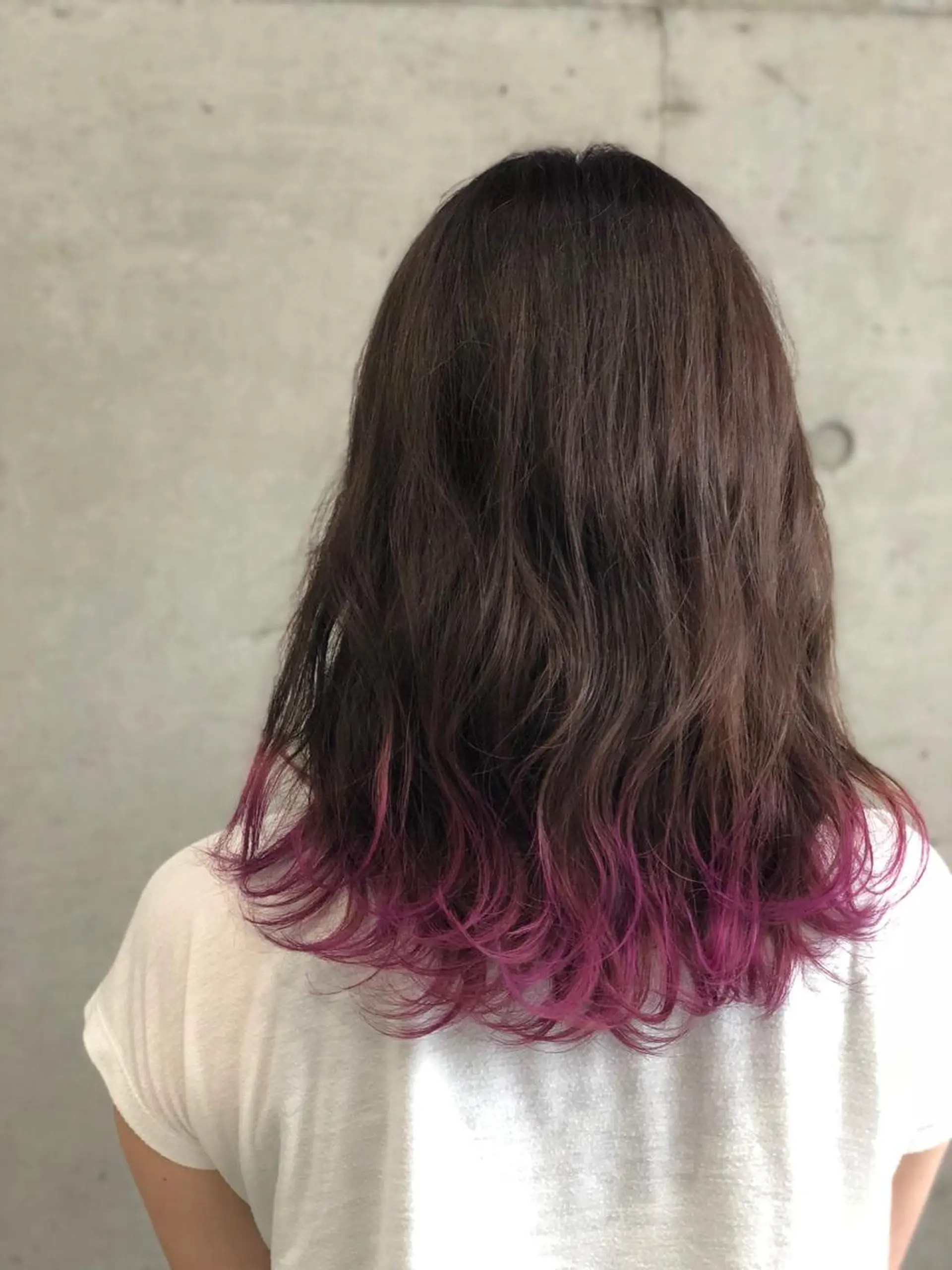 セミロング カラー 大栗 佑也  髪質改善のヘアスタイル