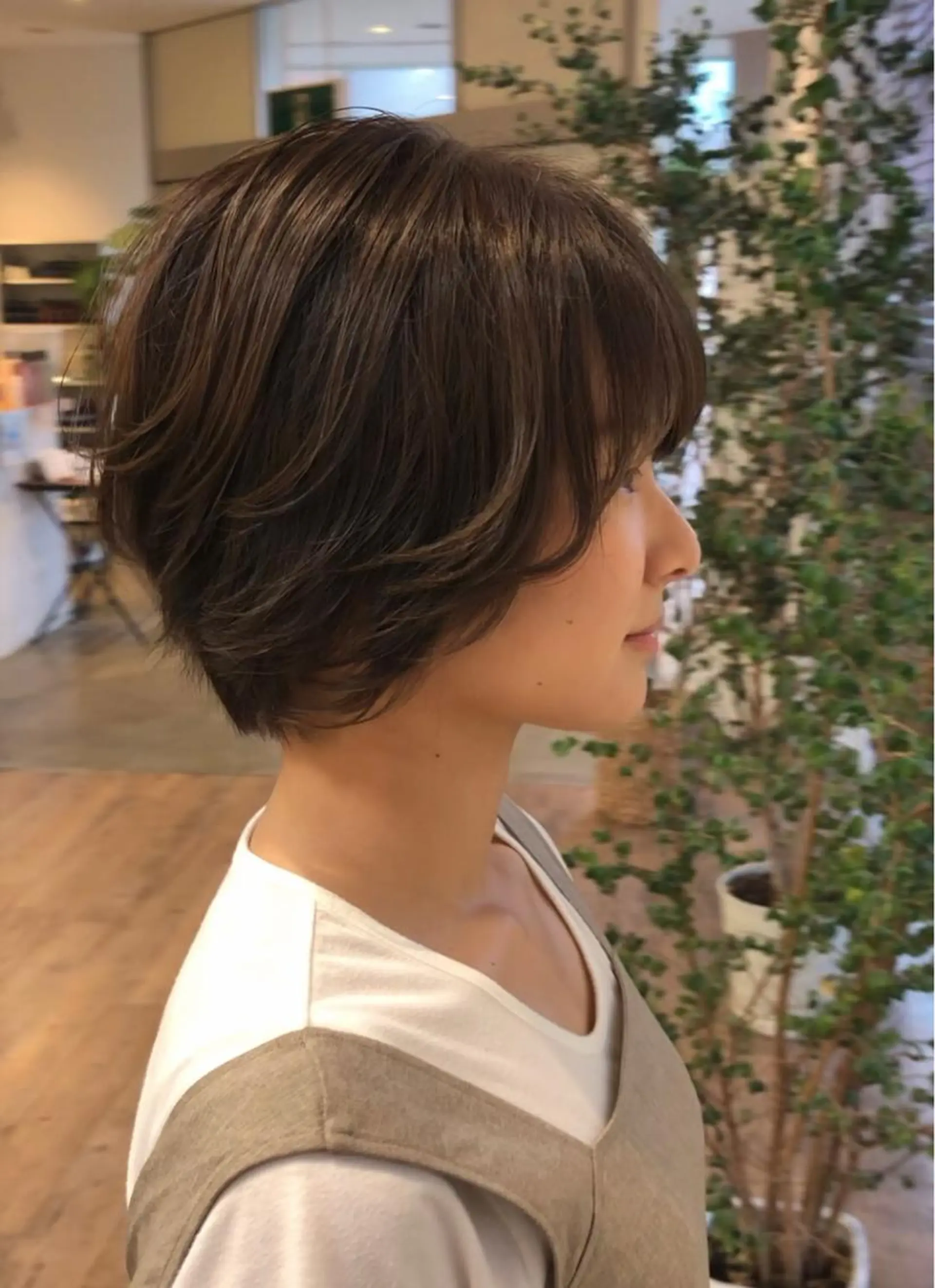 ショート カラー ヘアアレンジ ❣️倉敷❣️美髪 カラー能登一成のヘアスタイル