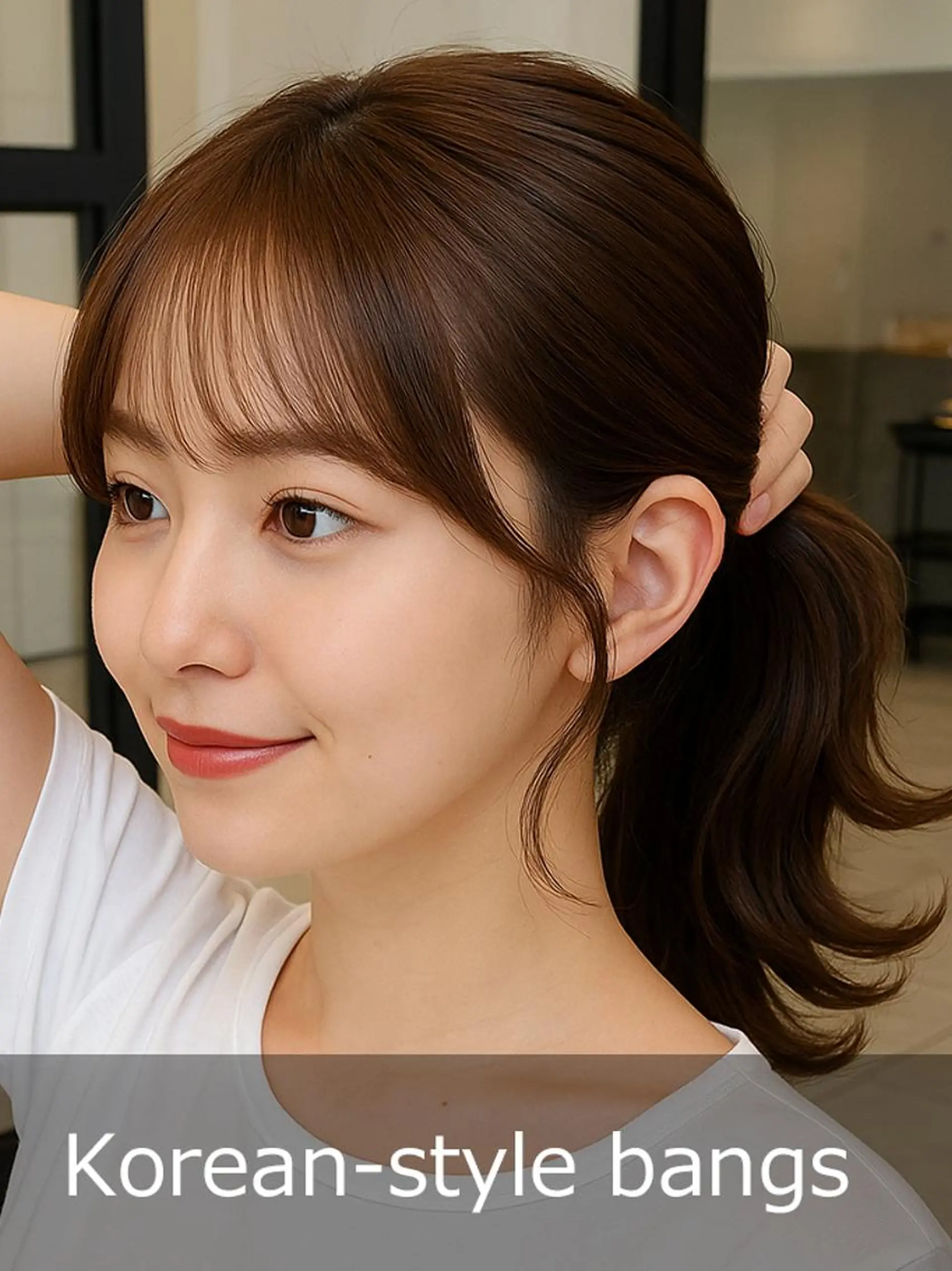 セミロング 岡戸 颯良のヘアスタイル