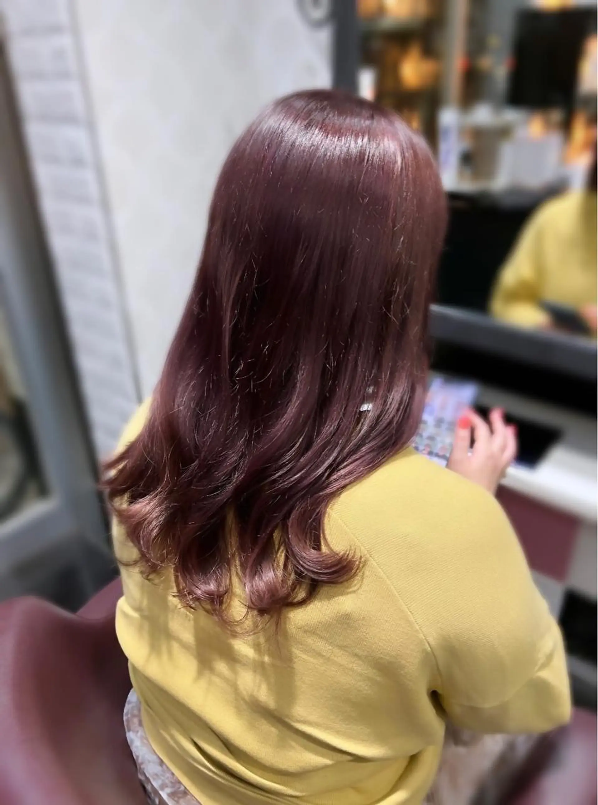 ロング カラー ブラウンカラー カシス ラベンダーカラー ラベンダーピンク ピンクカラー ヘアカラー トリートメント 韓国ヘア ♡tomimaのヘアスタイル