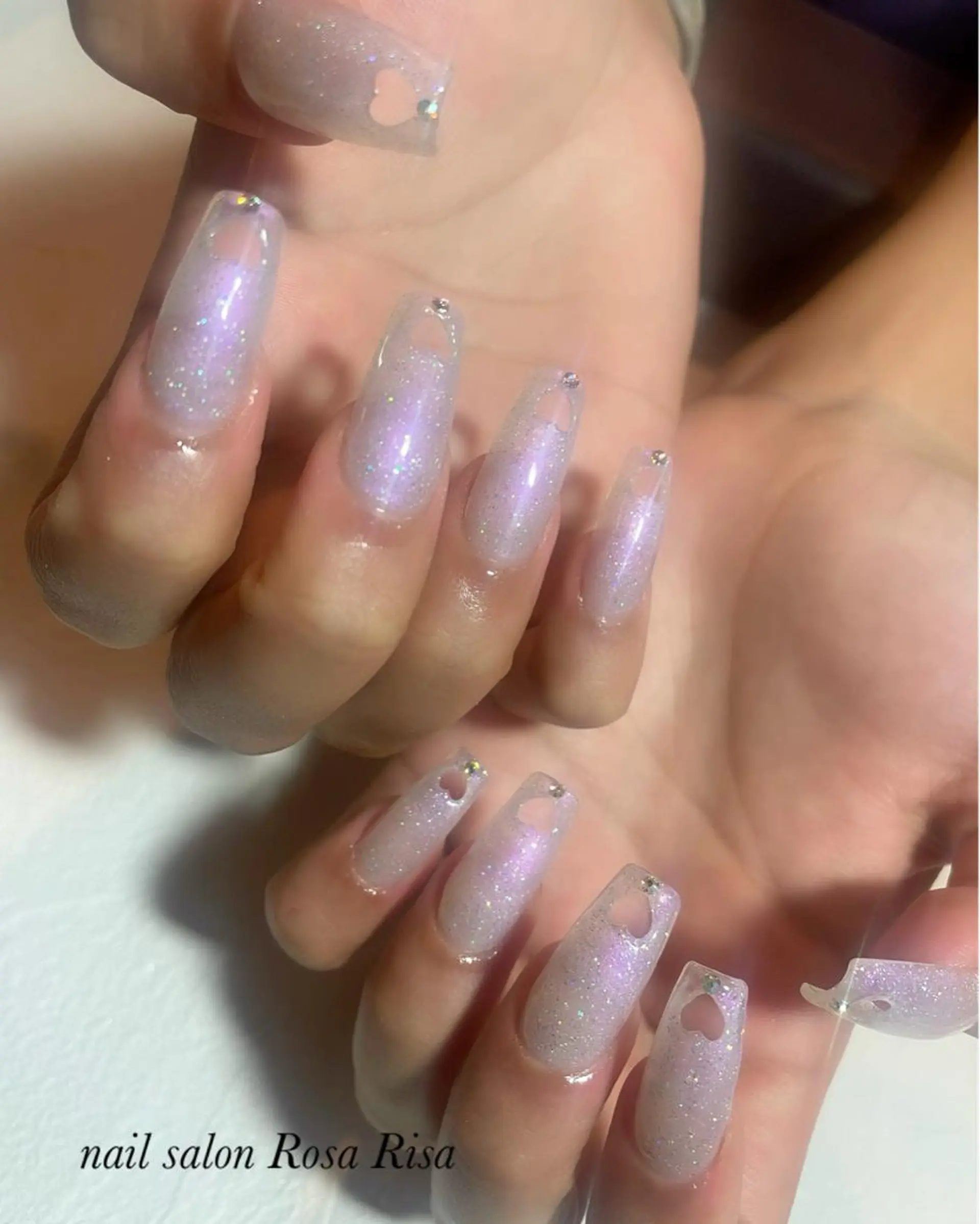 ロング ネイル ハンドネイル ネイルスタジオ シェイクユアハンズのネイルデザイン