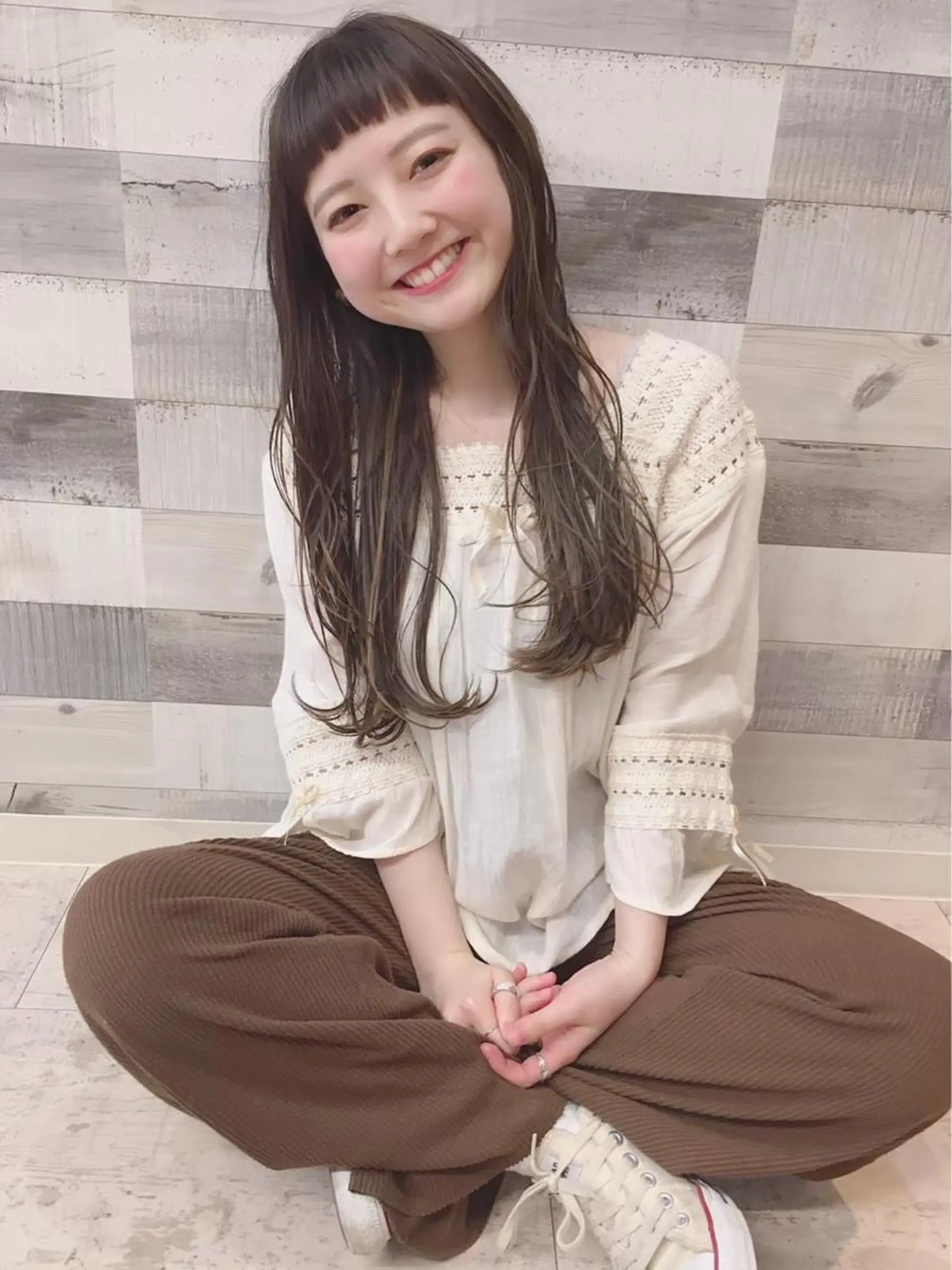 ロング カラー 豊中/メンズ特化 岡田 龍之介のヘアスタイル