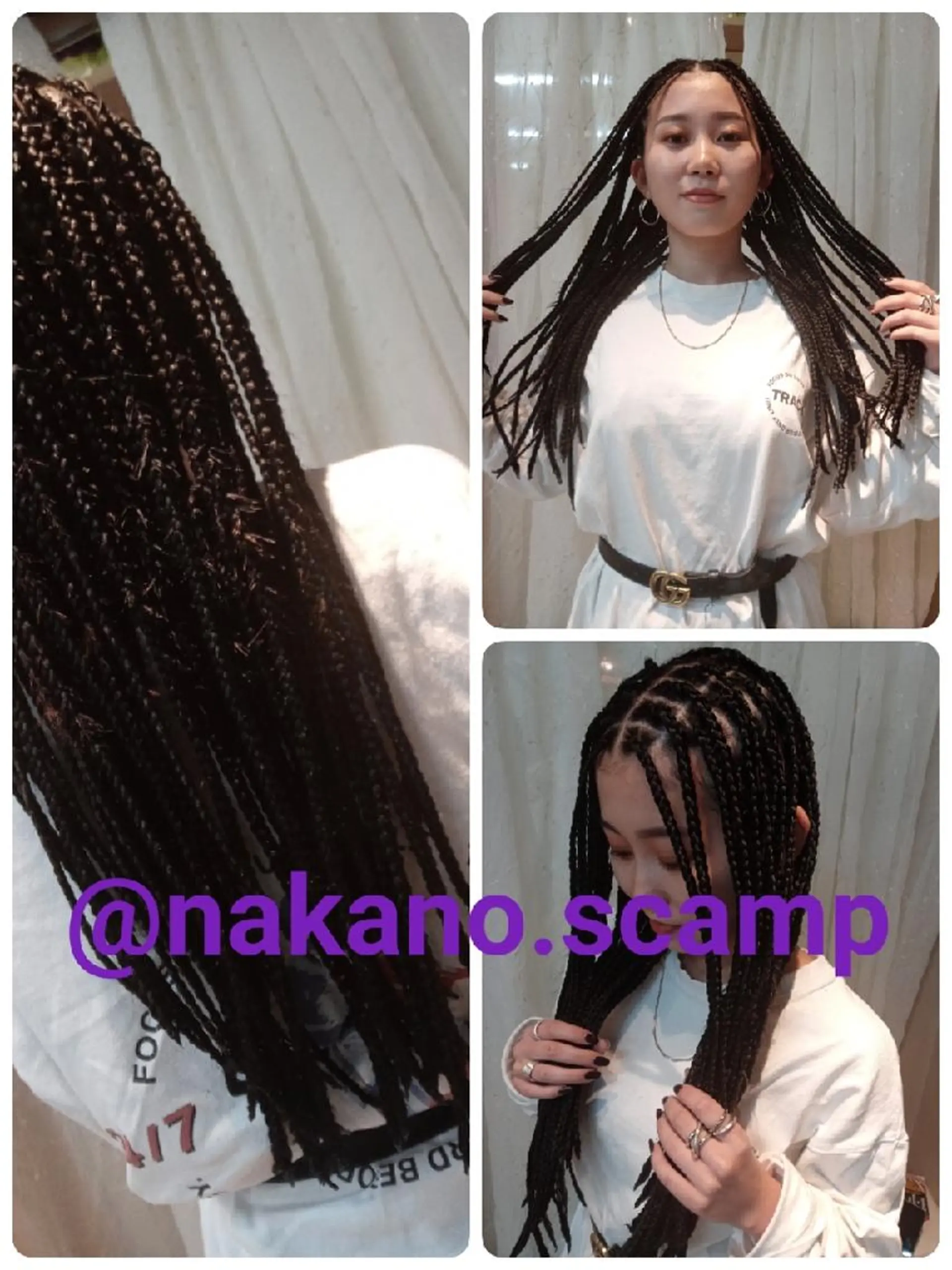 ヘアアレンジ ロング キッズ カラー 黒髪 scamp ★のヘアスタイル