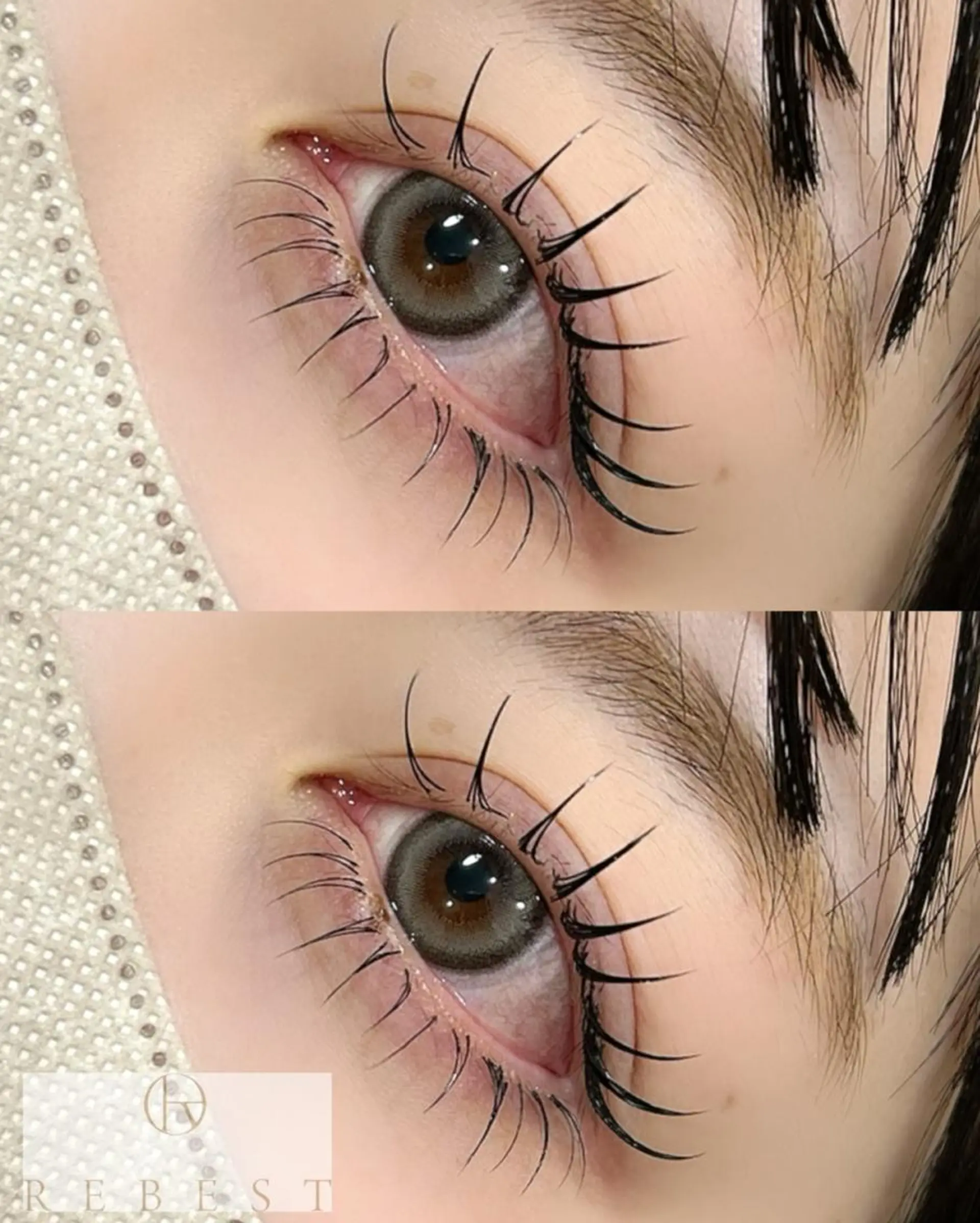 マツエク・マツパ フラットラッシュ REBEST 心斎橋店のマツエク・マツパデザイン