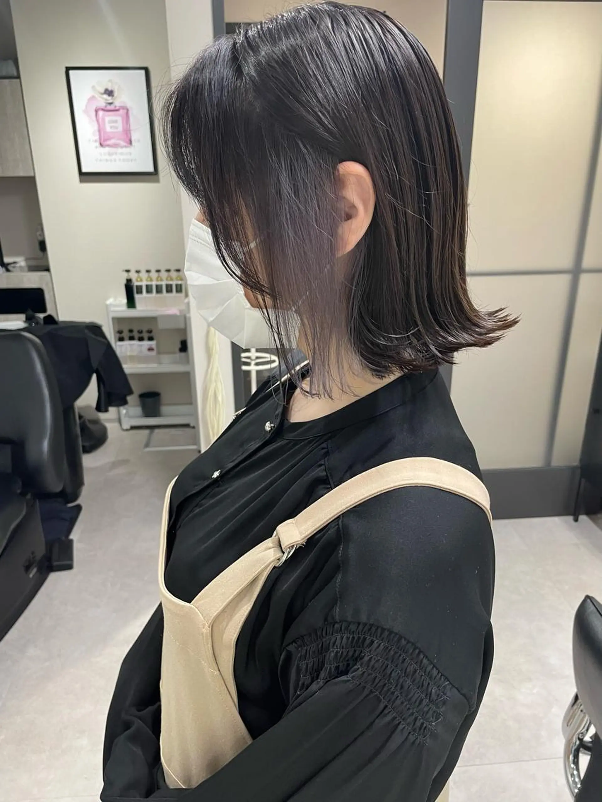 ミディアム カラー ヘアカラー トリートメント 髪質改善will hairdesignのヘアスタイル