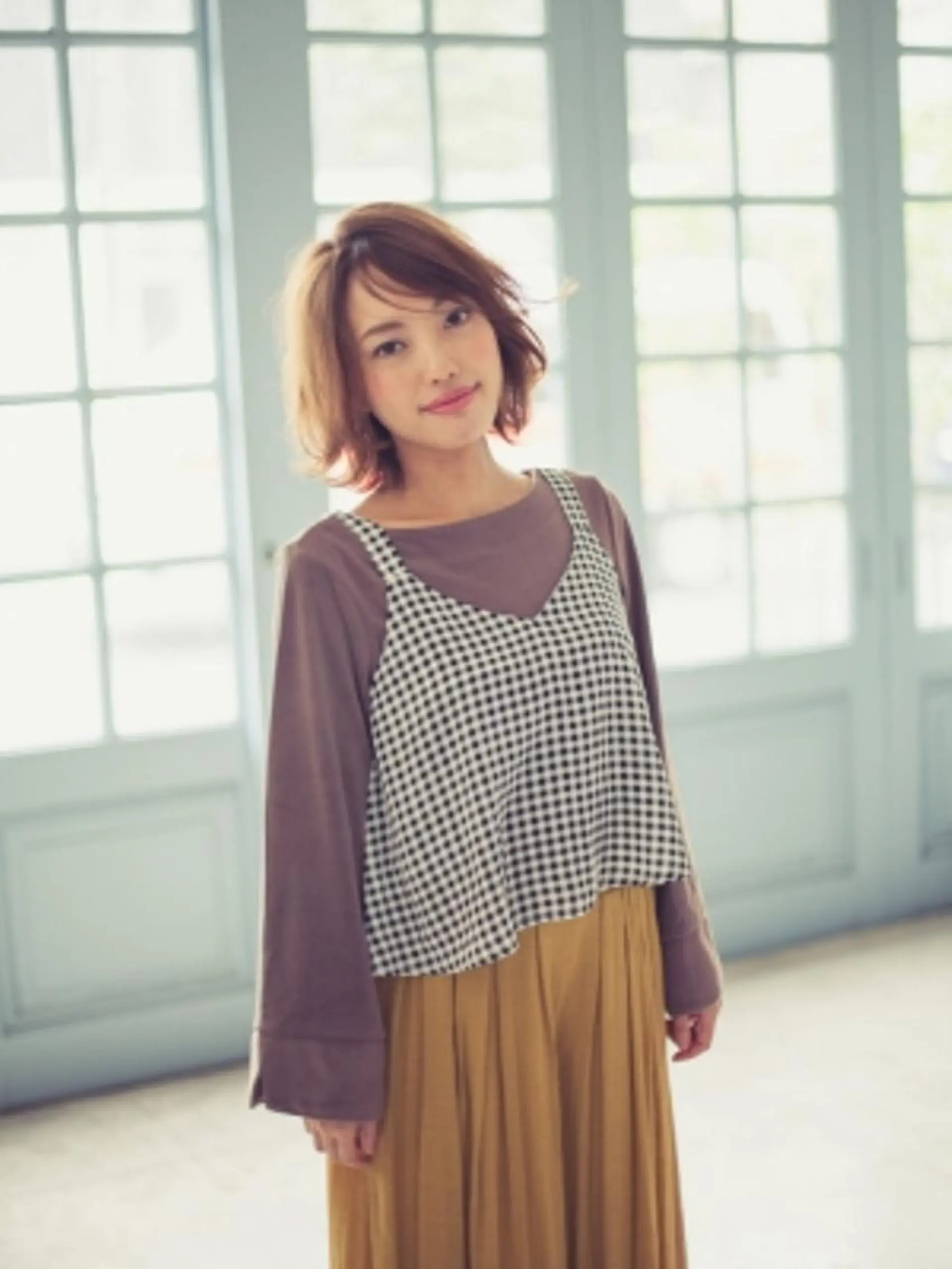 ミディアム カラー パーマ ヘアアレンジ amie 高崎 【アミ】のヘアスタイル