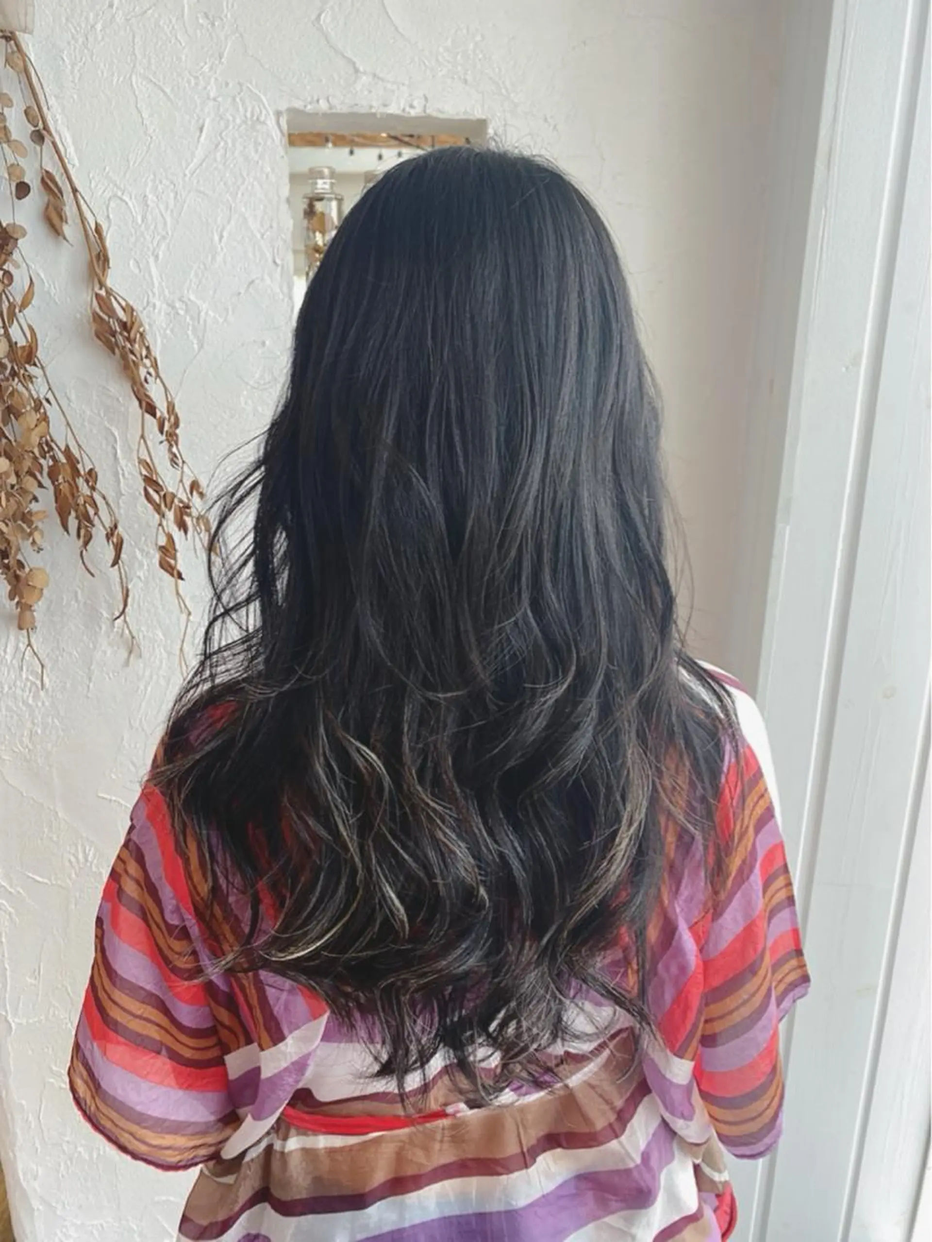 ロング カラー パーマ ネイル 美容室 ソンリエのヘアスタイル