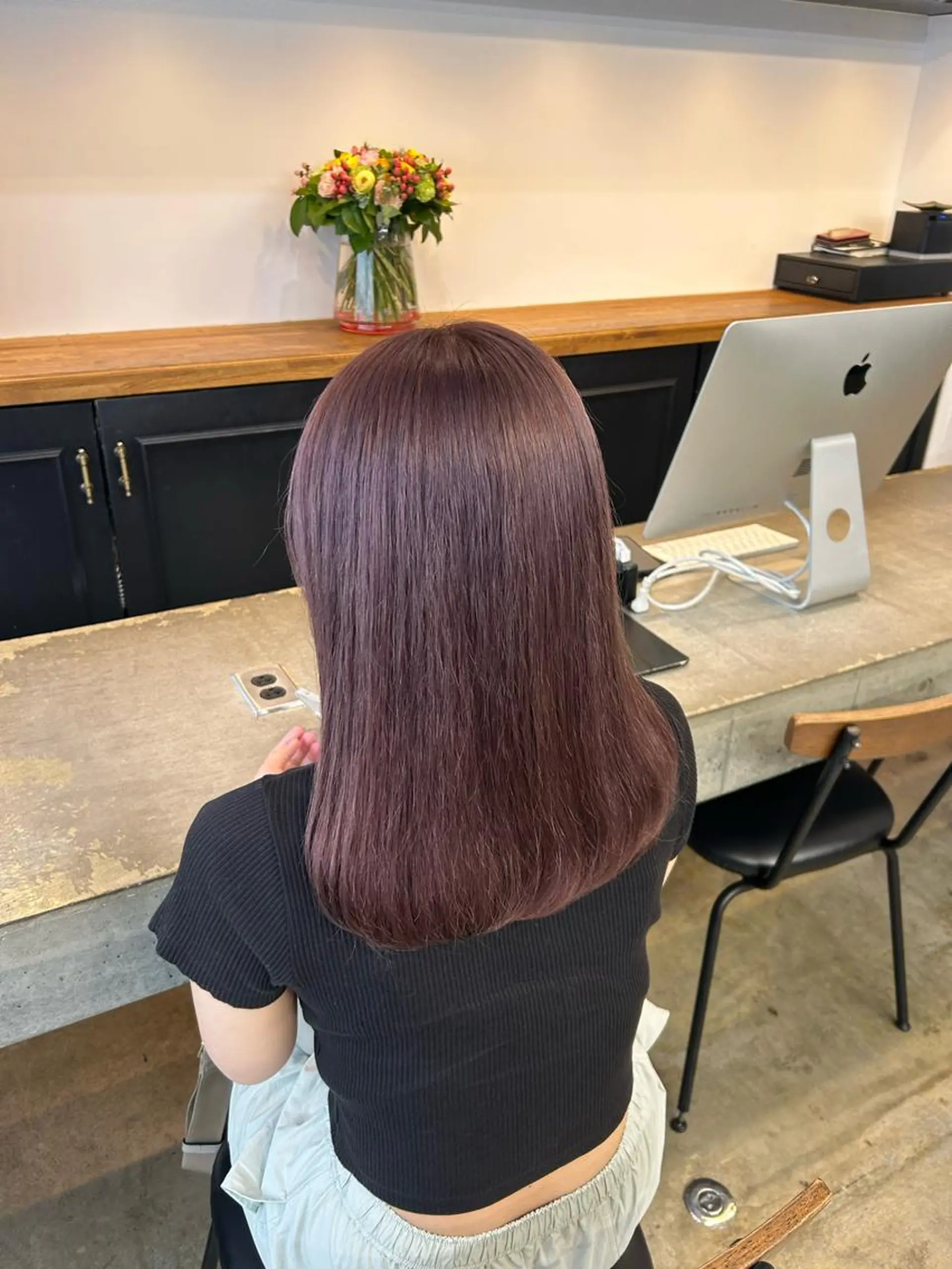 ロング カラー ヘアカラー トリートメント ♡ラベンダー/ピンク /顔まわり♡ネイロのヘアスタイル