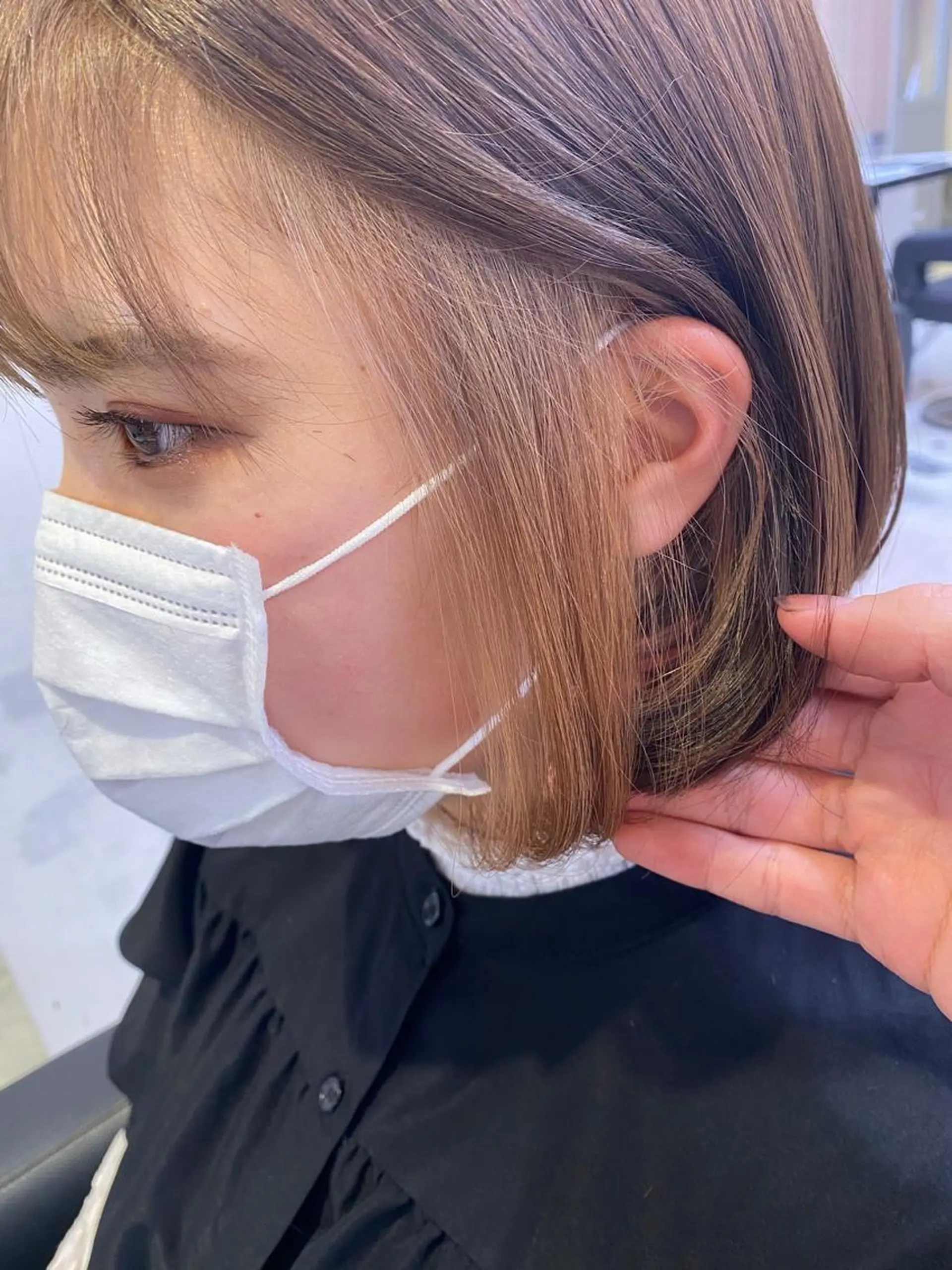 ショート カラー ダブルカラー 韓国ヘアKYONのヘアスタイル