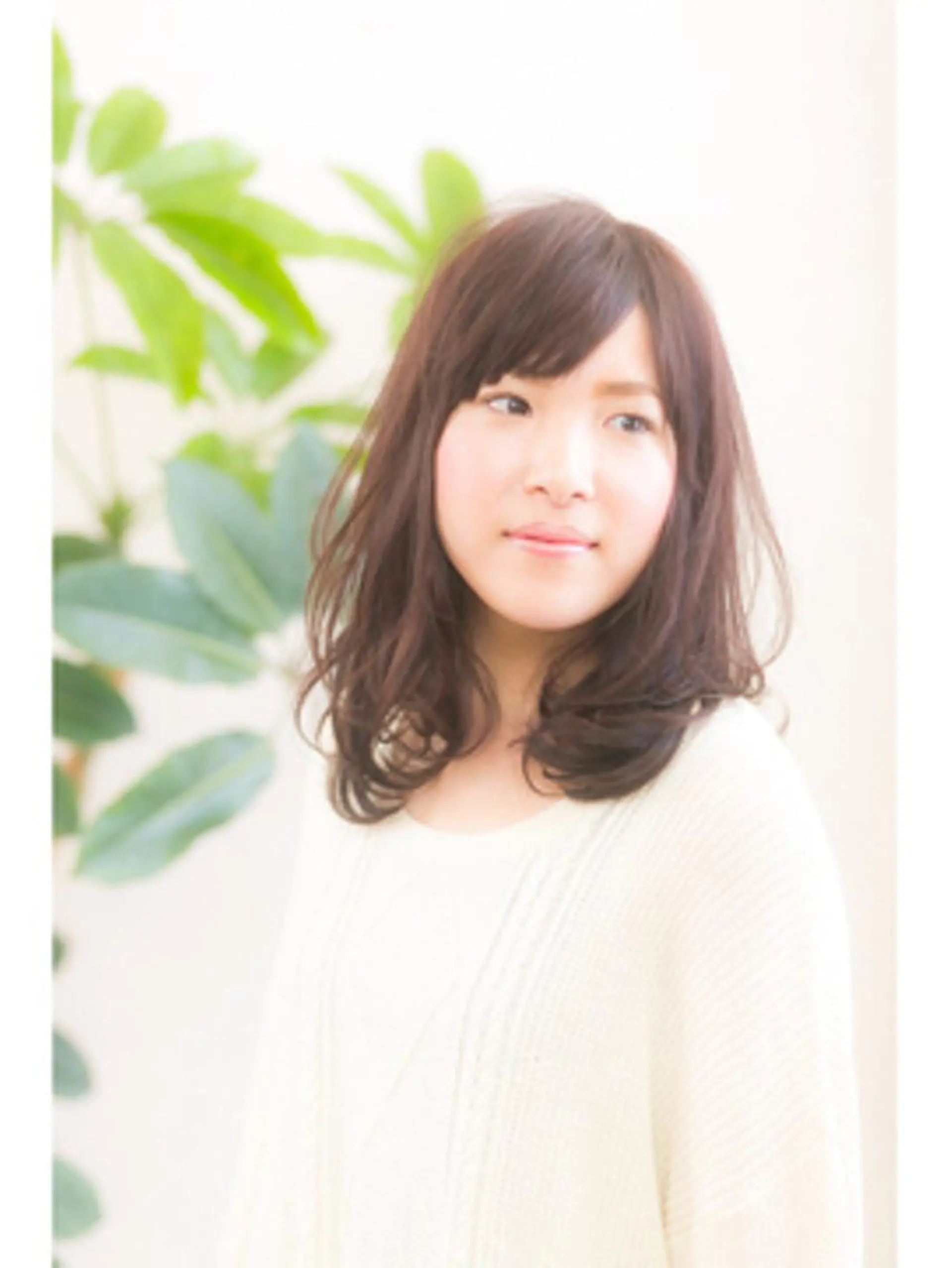 ミディアム セミロング 伸ばしかけ 平 一裕のヘアスタイル