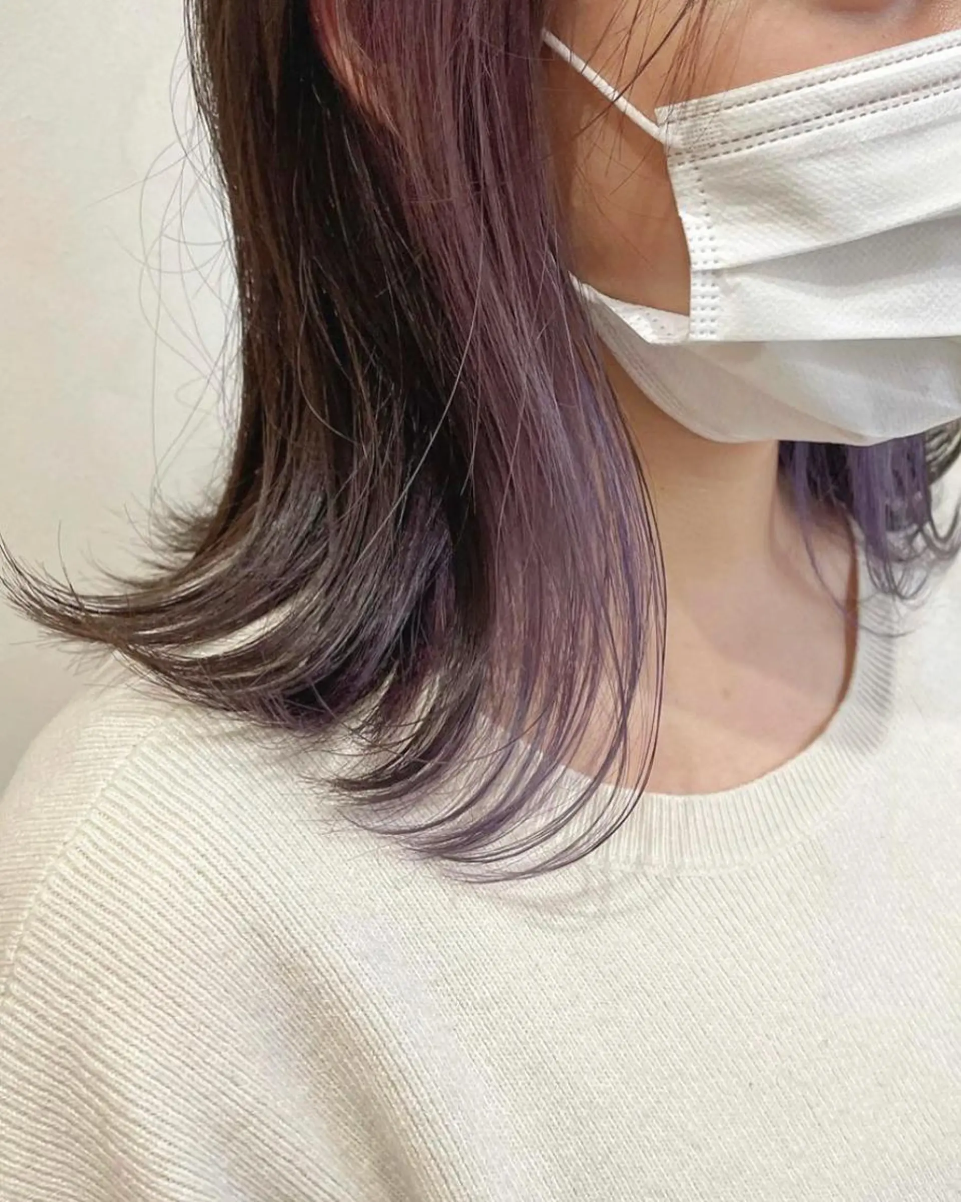 ミディアム カラー sherry【シェリー】所属・miho 大国町 柔らかハイトーン💛のヘアスタイル