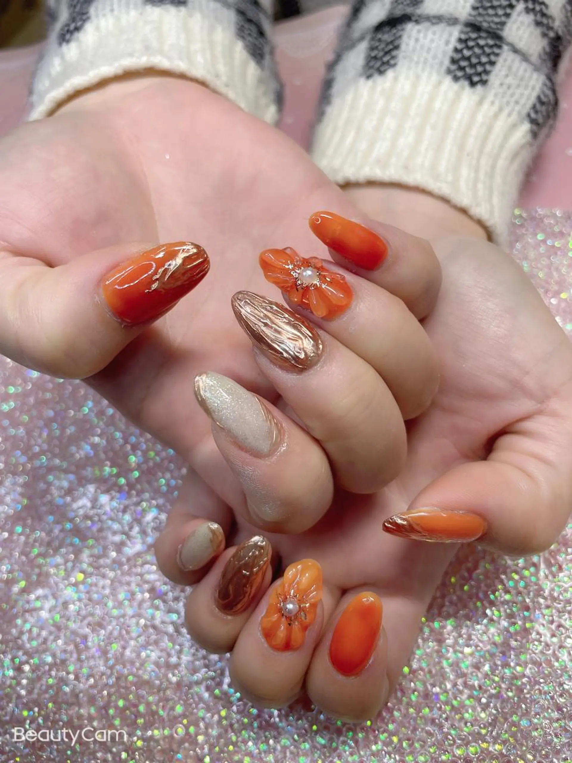 ミディアム ネイル ハンドネイル 《LB》ラブリエ Nail&eyeのマツエク・マツパデザイン