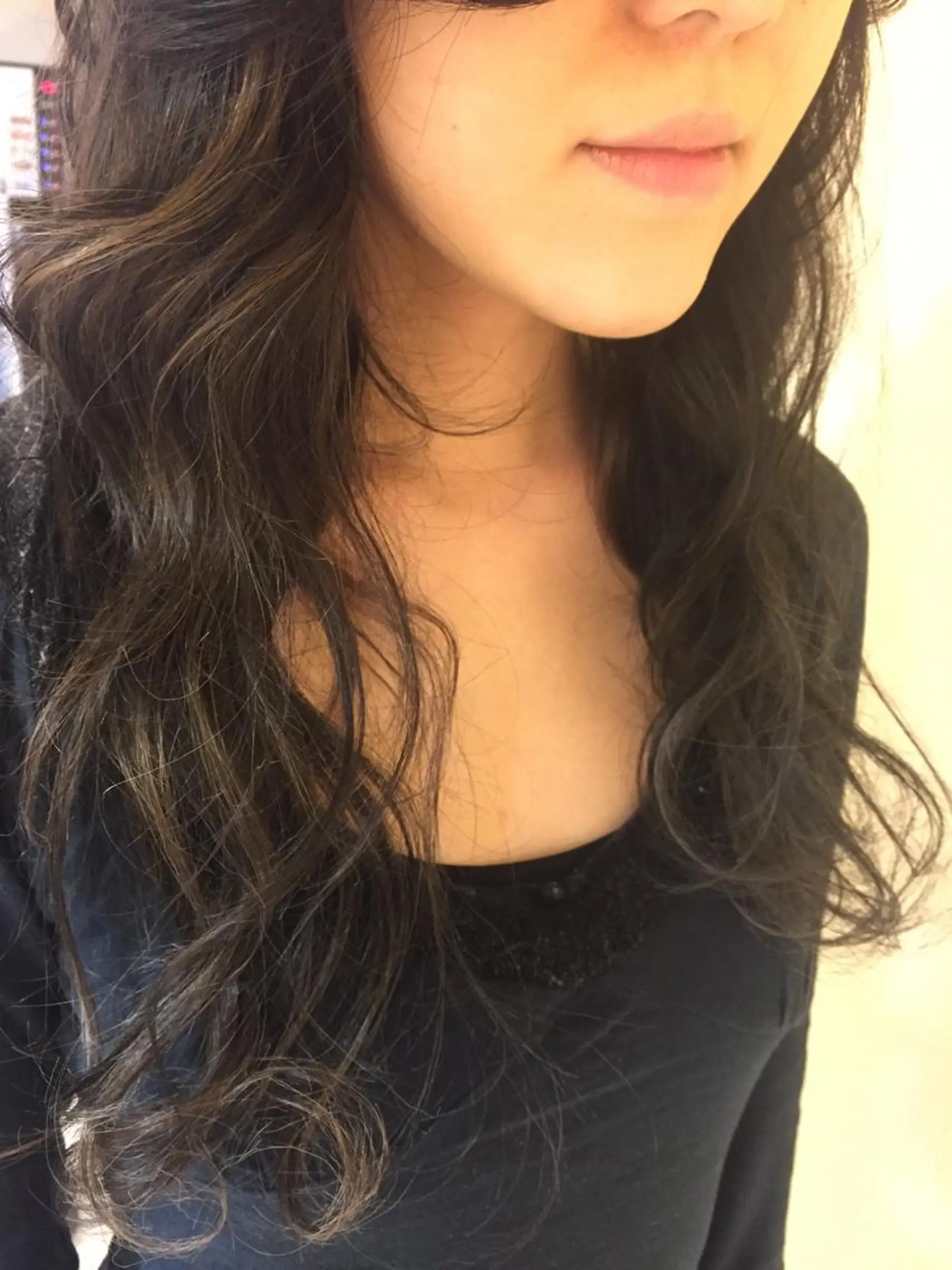 ロング カラー 加藤 綾華のヘアスタイル