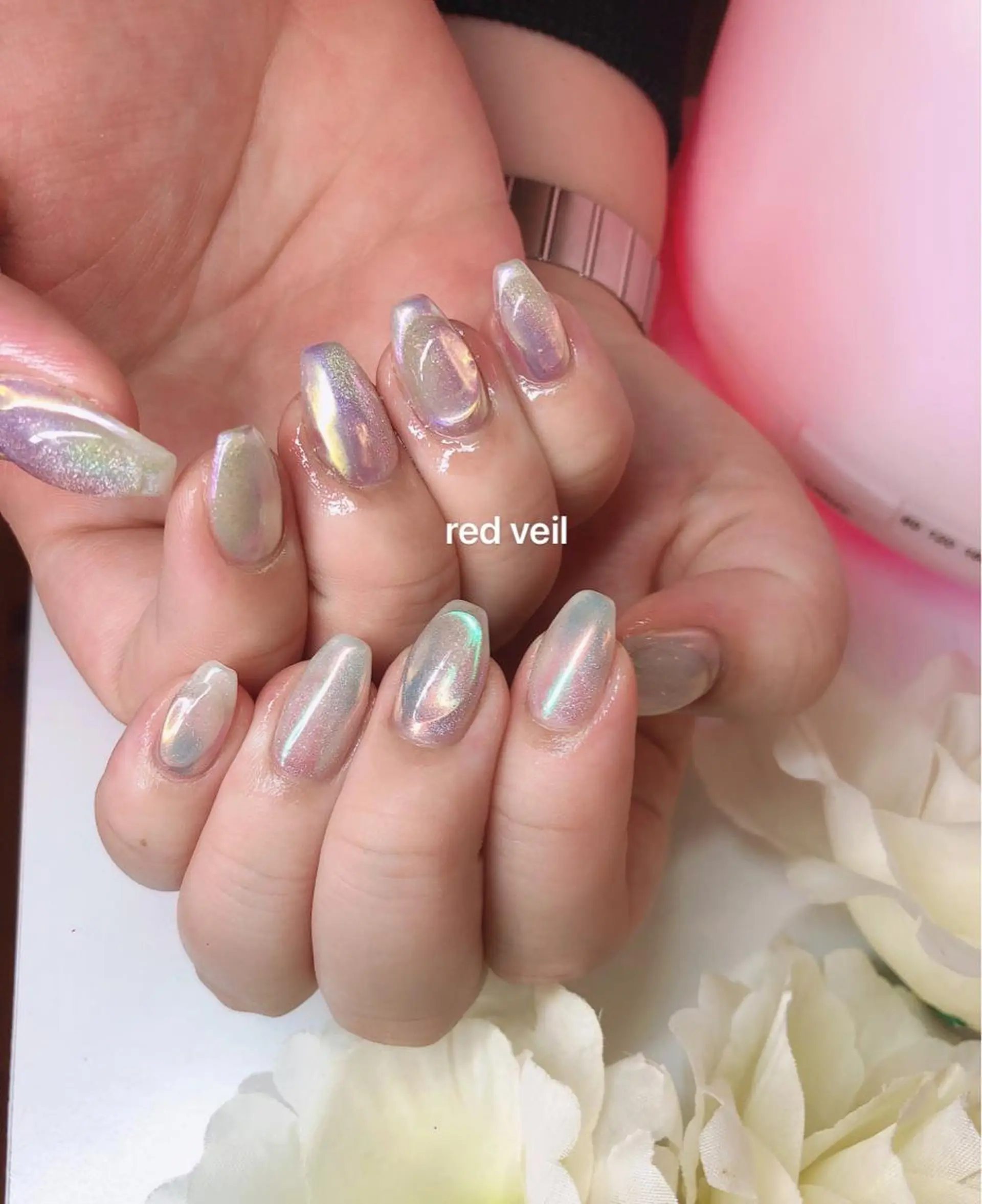 セミロング ネイル 長さ出し専門 nynaのネイルデザイン