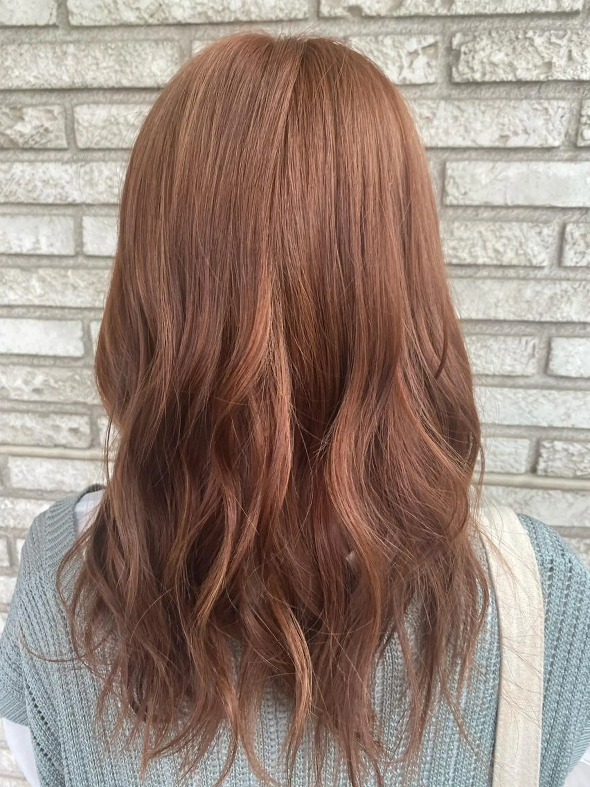 ロング カラー ブラウンカラー オレンジ オレンジブラウン 杉山 紗英のその他イメージ