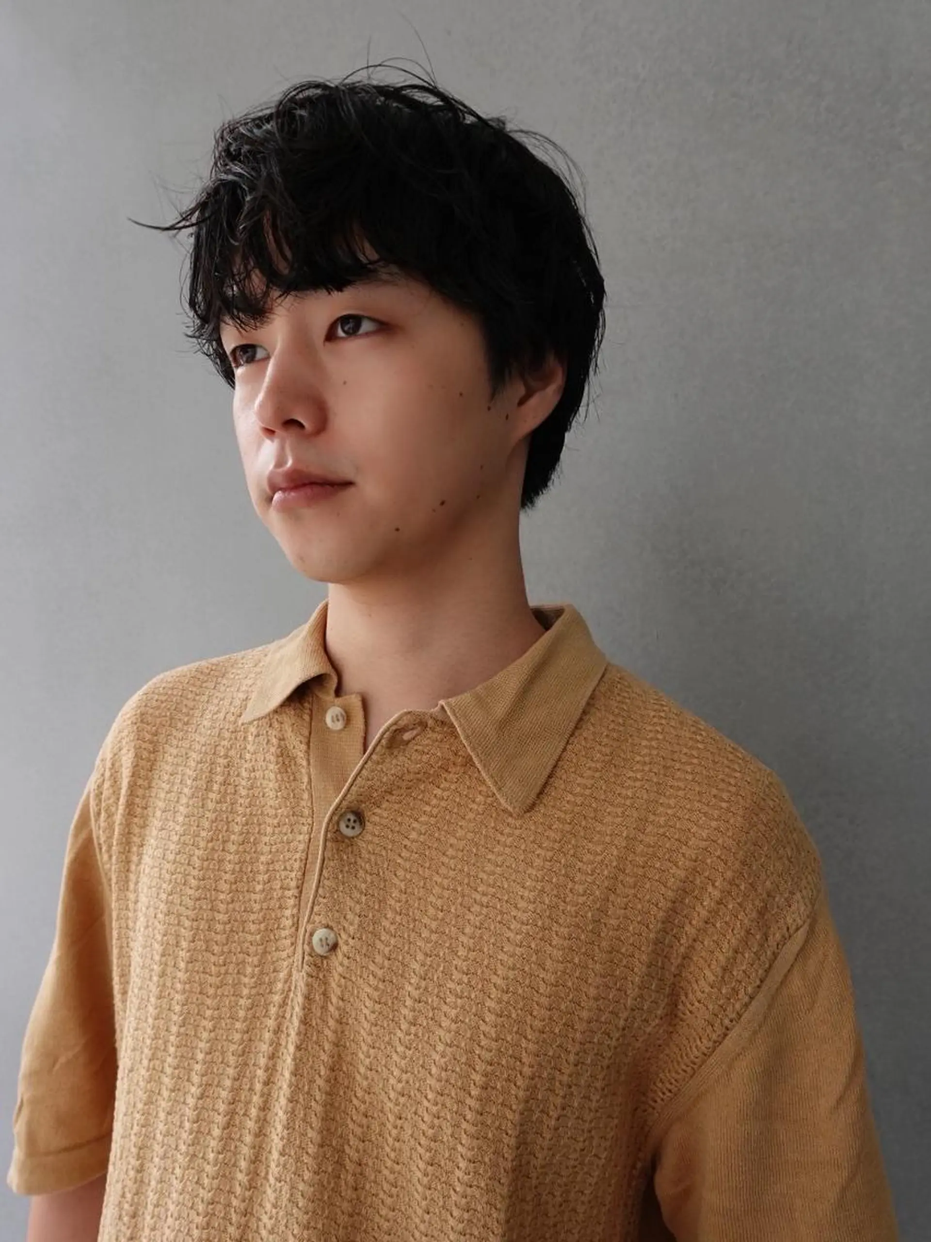 カラー ミディアム パーマ ショートボブ ミディアムパーマ ツイストスパイラルパーマ アディクシーカラー ベージュカラー CEINE OURのヘアスタイル