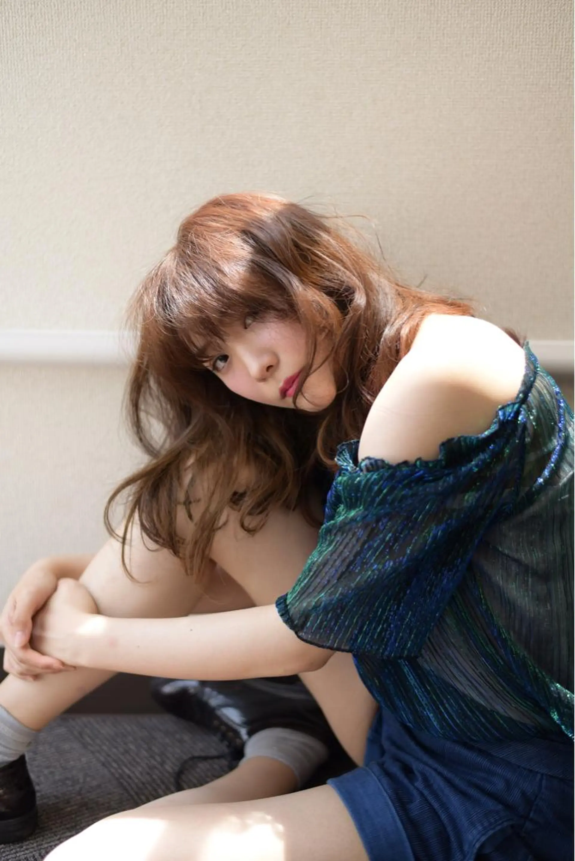 セミロング カラー ヘアアレンジ テラモト カズヨシのヘアスタイル