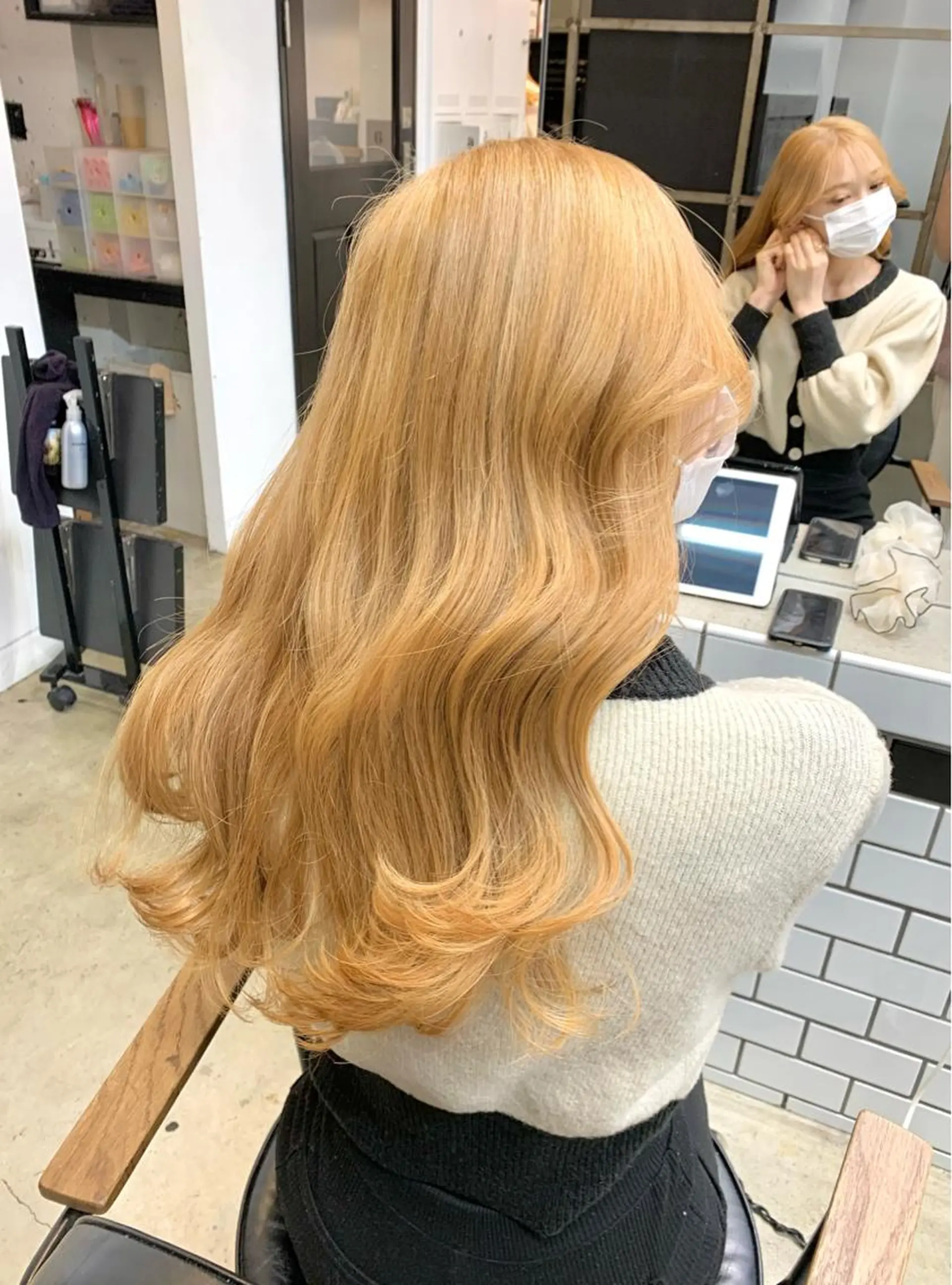 ロング カラー ヘアアレンジ ヘアカラー トリートメント ヘアセット 🎀暖色カラー🎀 ♡yurika♡のヘアスタイル