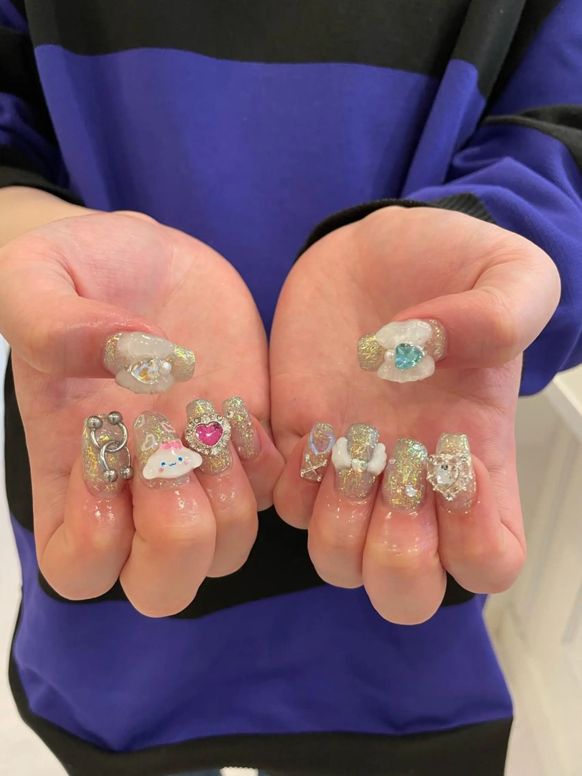 ネイル 束感まつ毛/ネイル/ LED♥KIRARAのマツエク・マツパデザイン