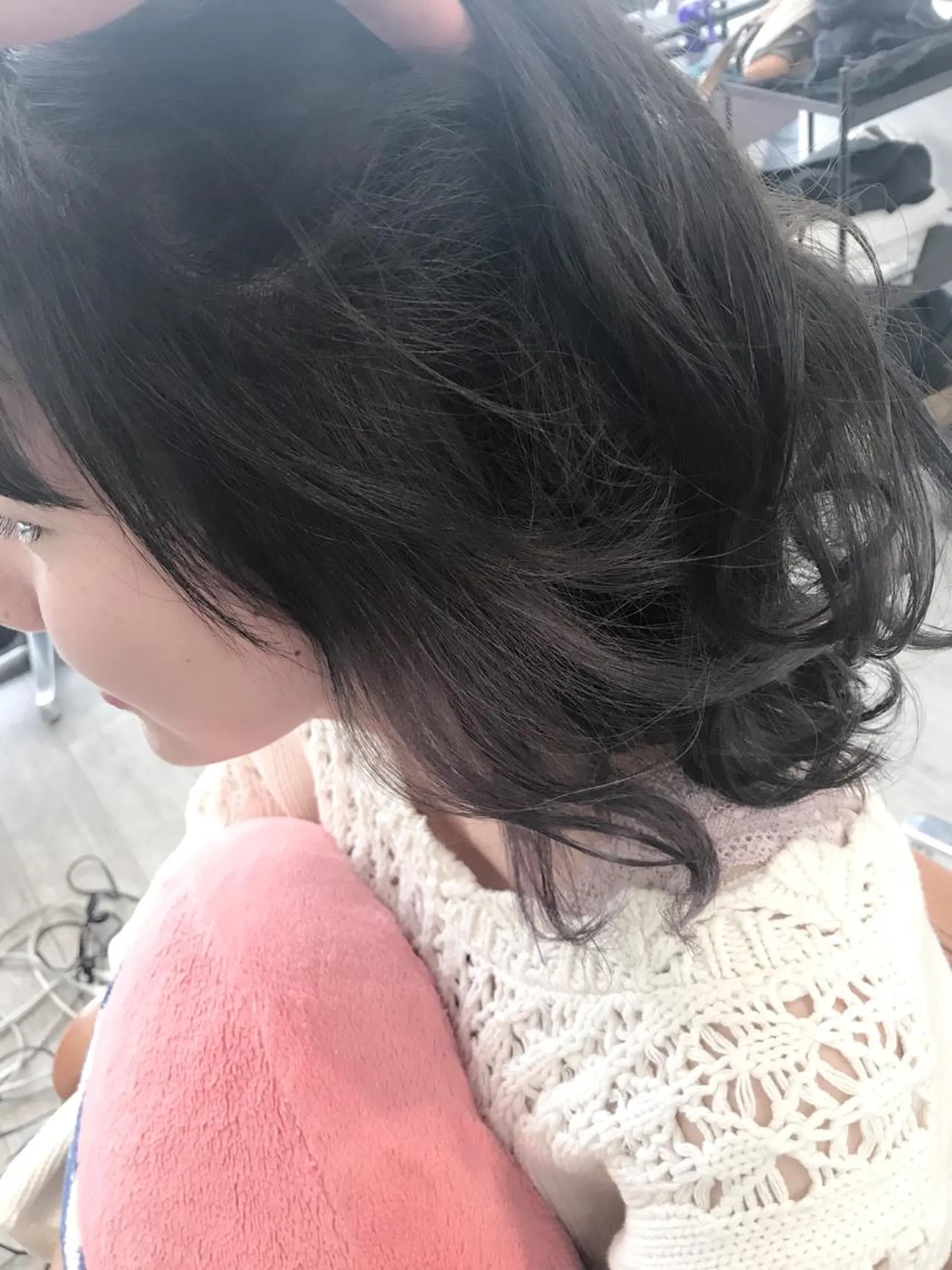 カラー ブリーチ ブルーカラー ブルージュ インナーカラー バイオレットカラー ヘアカラー トリートメント ヘッドスパ グレージュ/髪質改善 Yamato.hのヘアスタイル