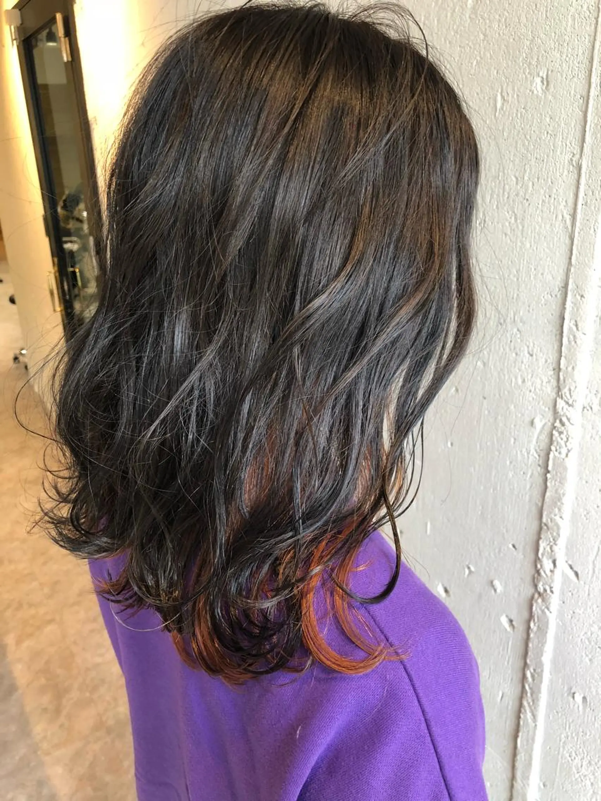 ミディアム フジサキ ケンのヘアスタイル