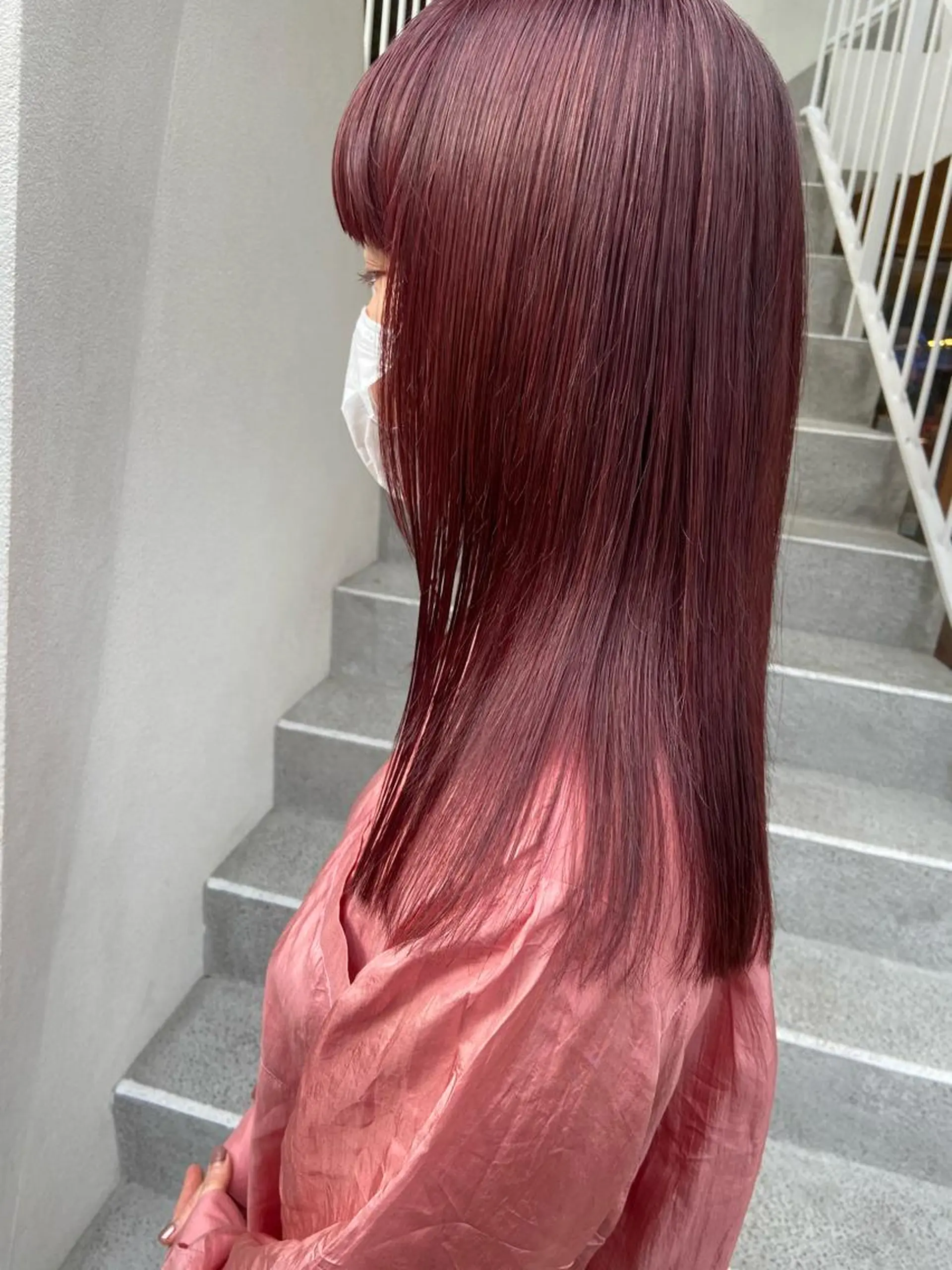 セミロング カラー ヘアアレンジ satsuki 暖色・ブラウンカラーのヘアスタイル