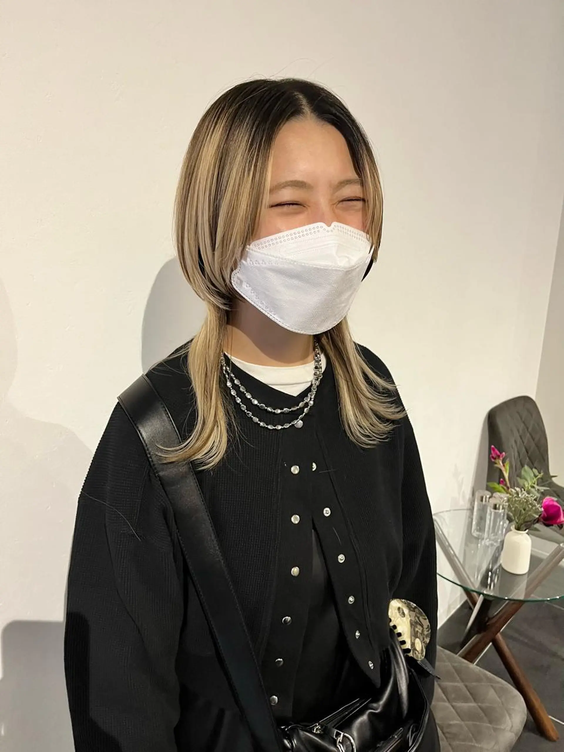 セミロング ウルフカット カット ショート/パーマ/ カラー/FUKOのヘアスタイル