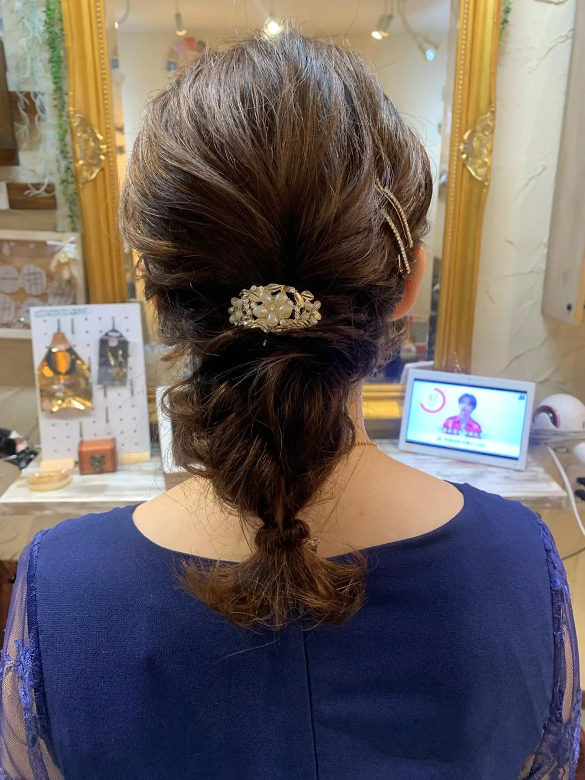 セミロング ヘアセット 林 友美のヘアスタイル