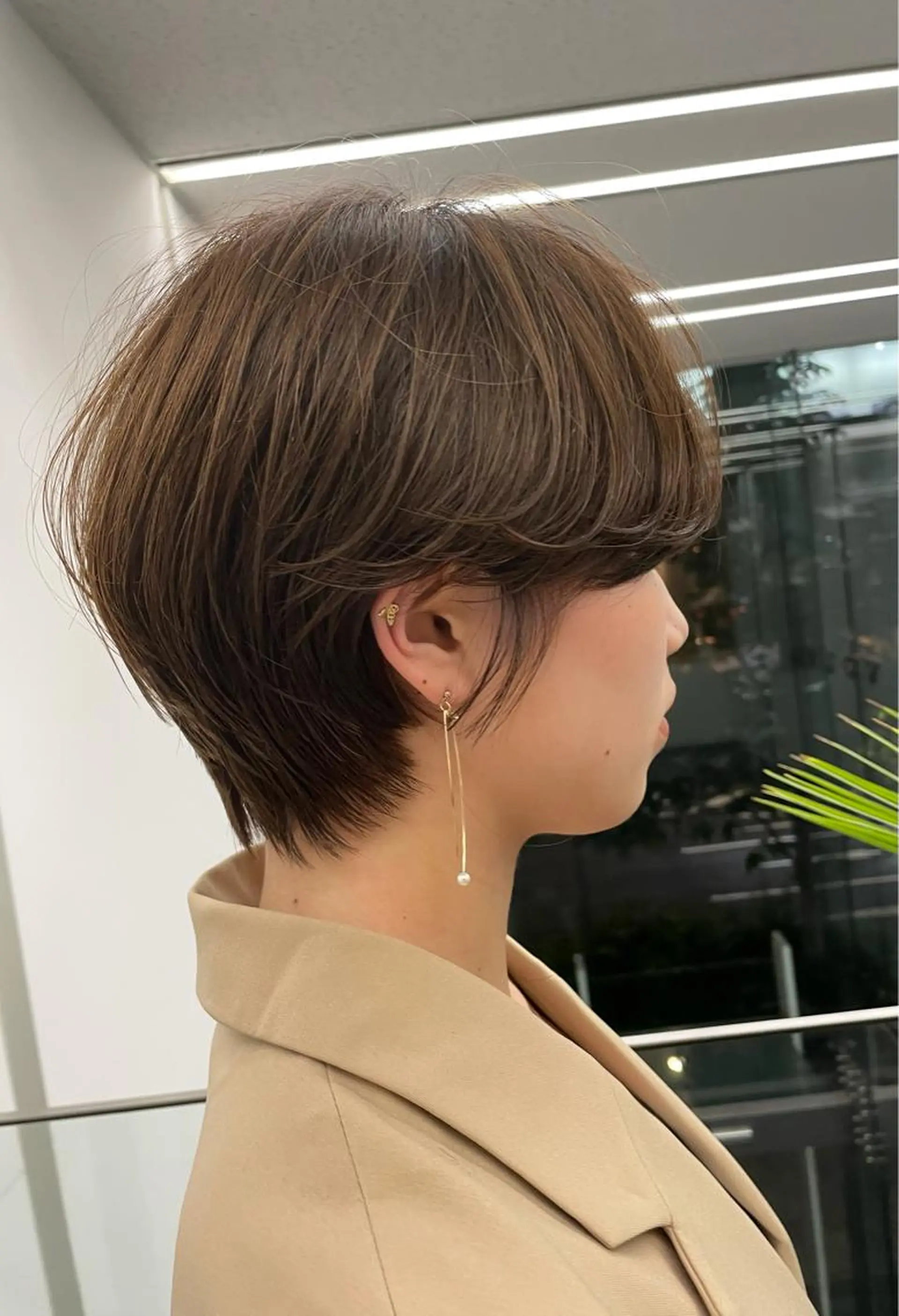 ショート レイヤーカット ショートヘア 小顔カット カット トリートメント 新宿/韓国風レイヤー 髪質改善/ジャッキーのヘアスタイル