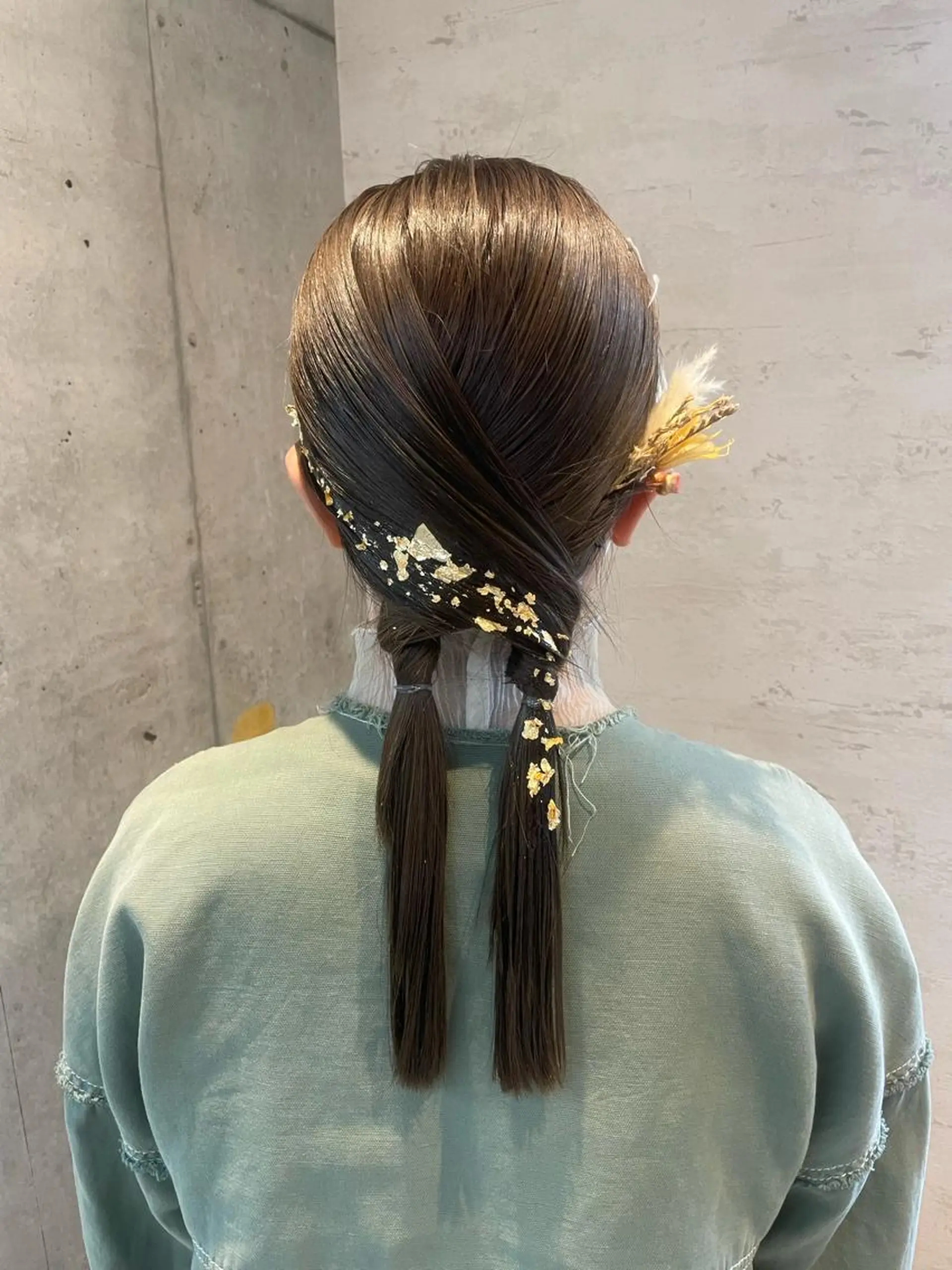 セミロング ヘアアレンジ ヘアセット 女性に人気♪ はやしほのかのヘアスタイル