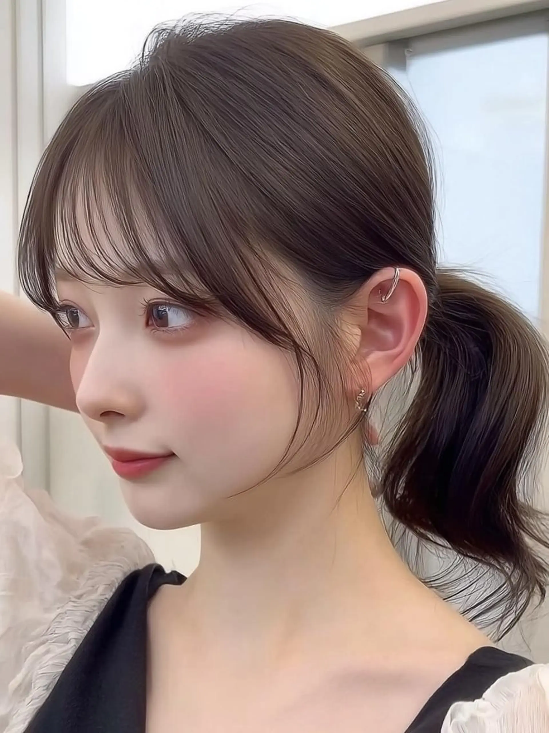 セミロング 髪質改善 似合わせカット 小顔カット 縮毛矯正 カット ヘアカラー 縮毛・髪質改善🩰 mai🐰ྀི🤍のヘアスタイル