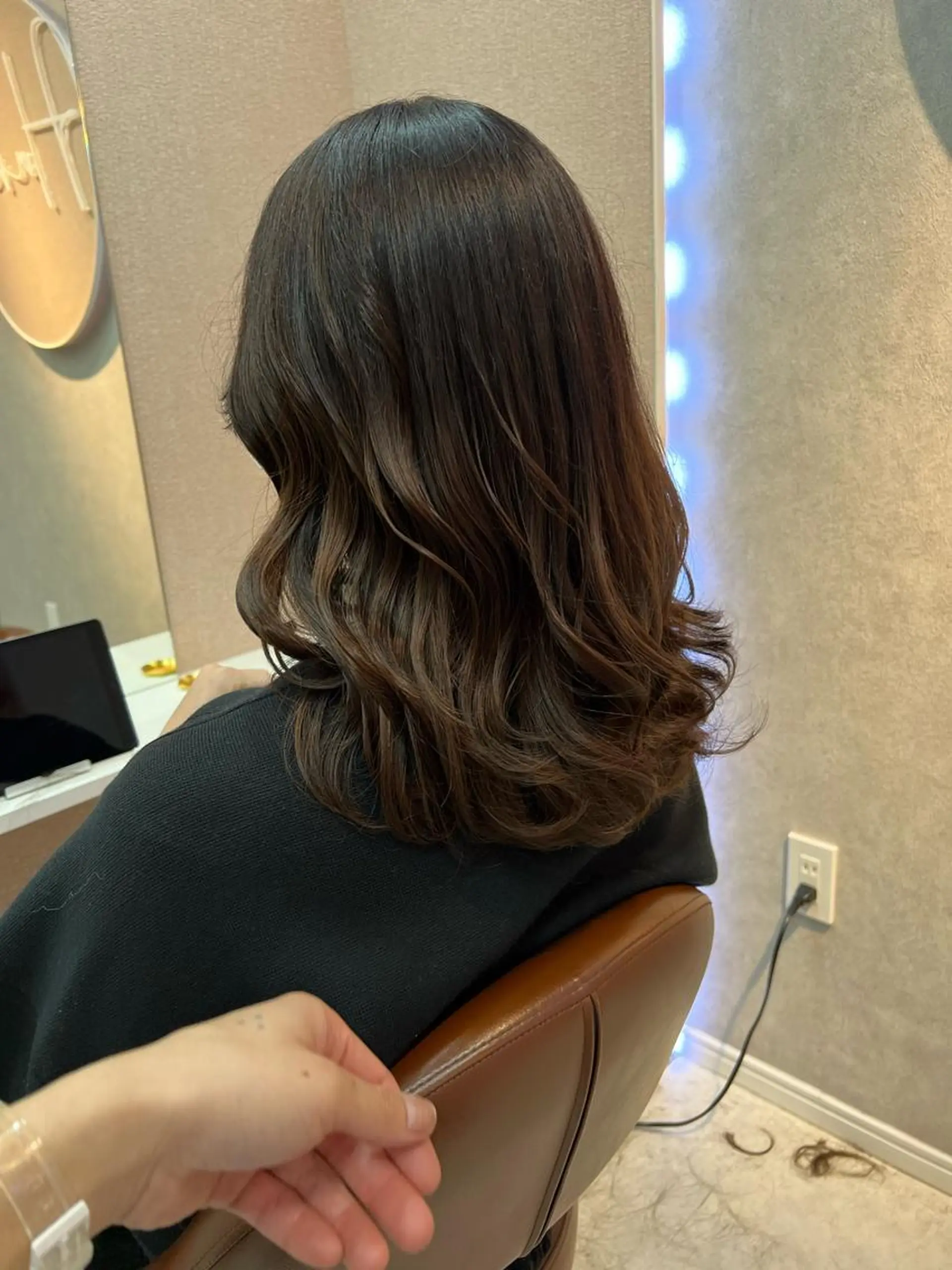 セミロング レイヤーカット Haney所属・🐝Haney .haruka🐝のヘアスタイル