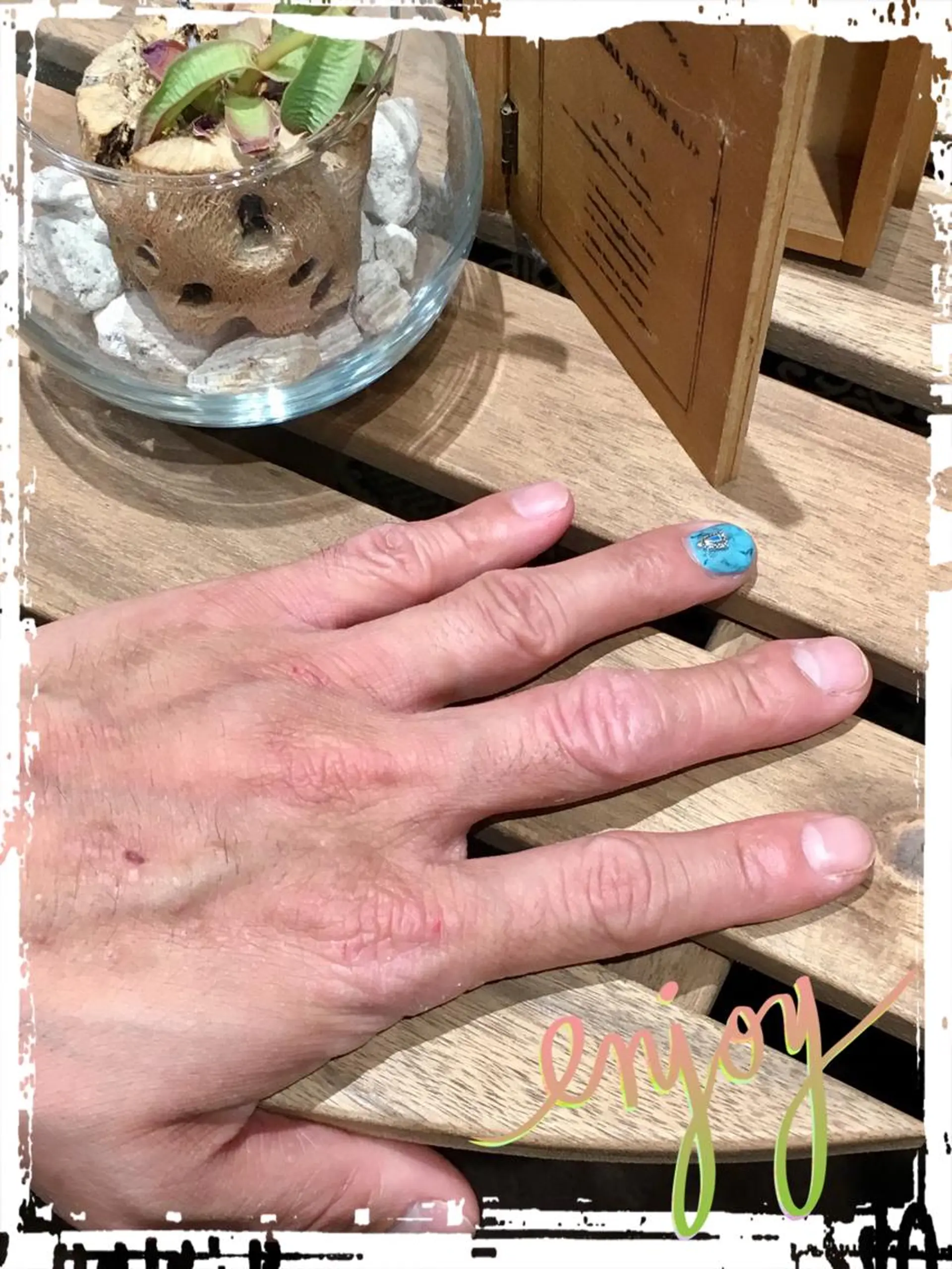 メンズ ネイル 佐藤 まりえのネイルデザイン