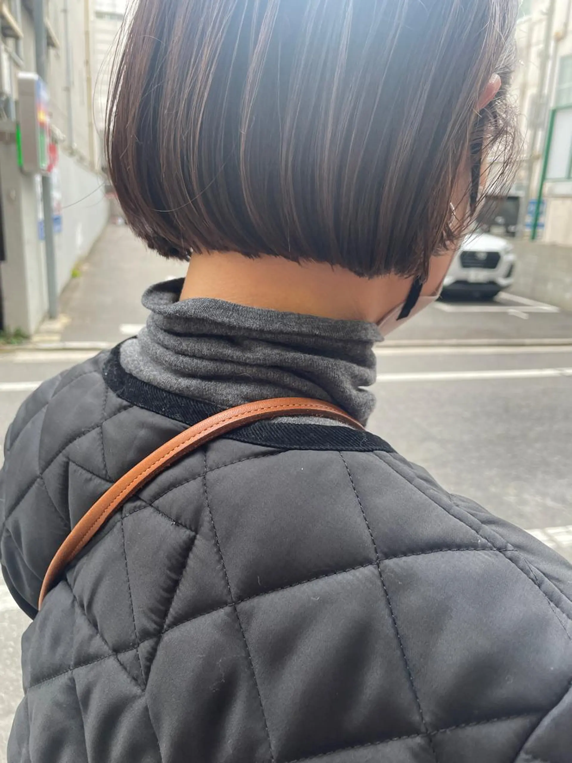 ショート ボブ カット ヘアカラー トリートメント さの あやねのヘアスタイル