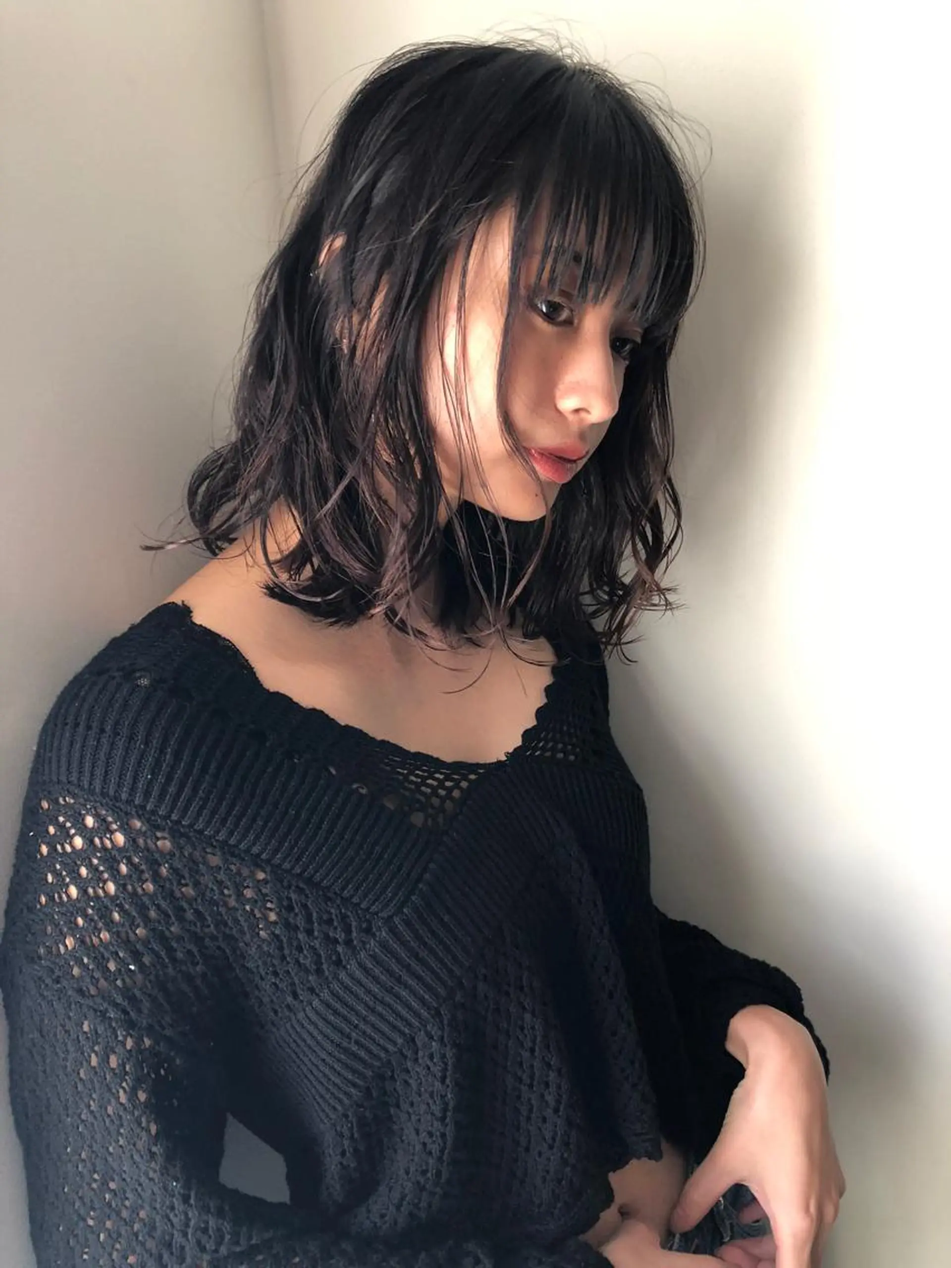 ミディアム カット StellA所属・アートディレクター ワダヒサノリのヘアスタイル