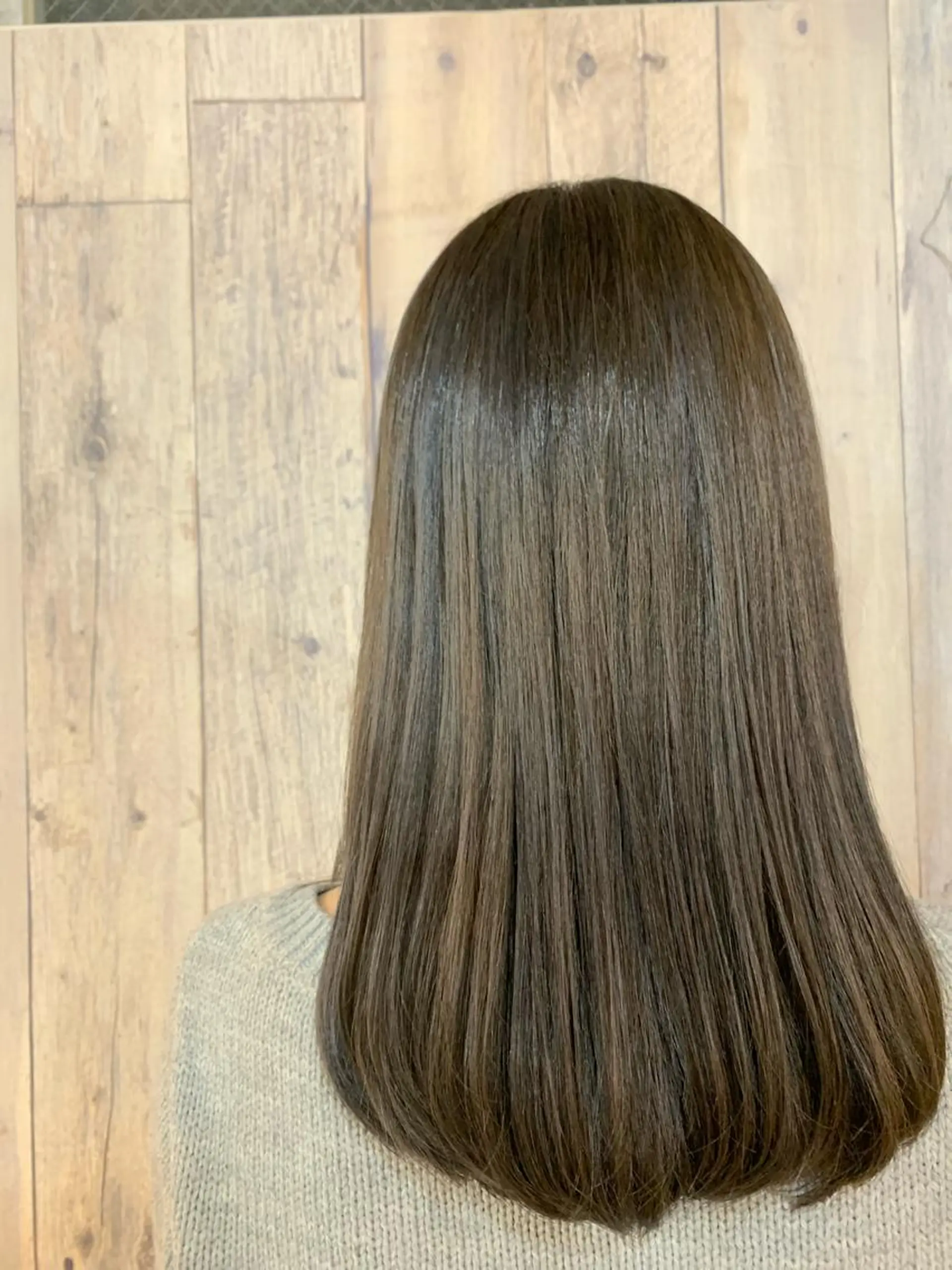 ミディアム カラー アッシュ 縮毛矯正 ✨【店長】Lily. 北千住Seina✨のヘアスタイル
