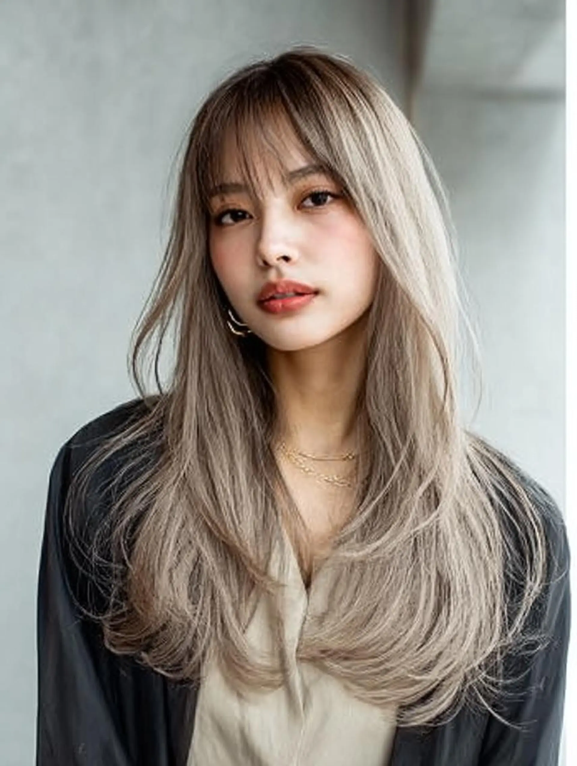 セミロング ハッシュカット 髪質改善 レイヤーカット 縮毛矯正 トリートメント カット ヘアカラー トリートメント 生艶髪＆レイヤー🔔 渋谷お薦めNo.1✨のヘアスタイル