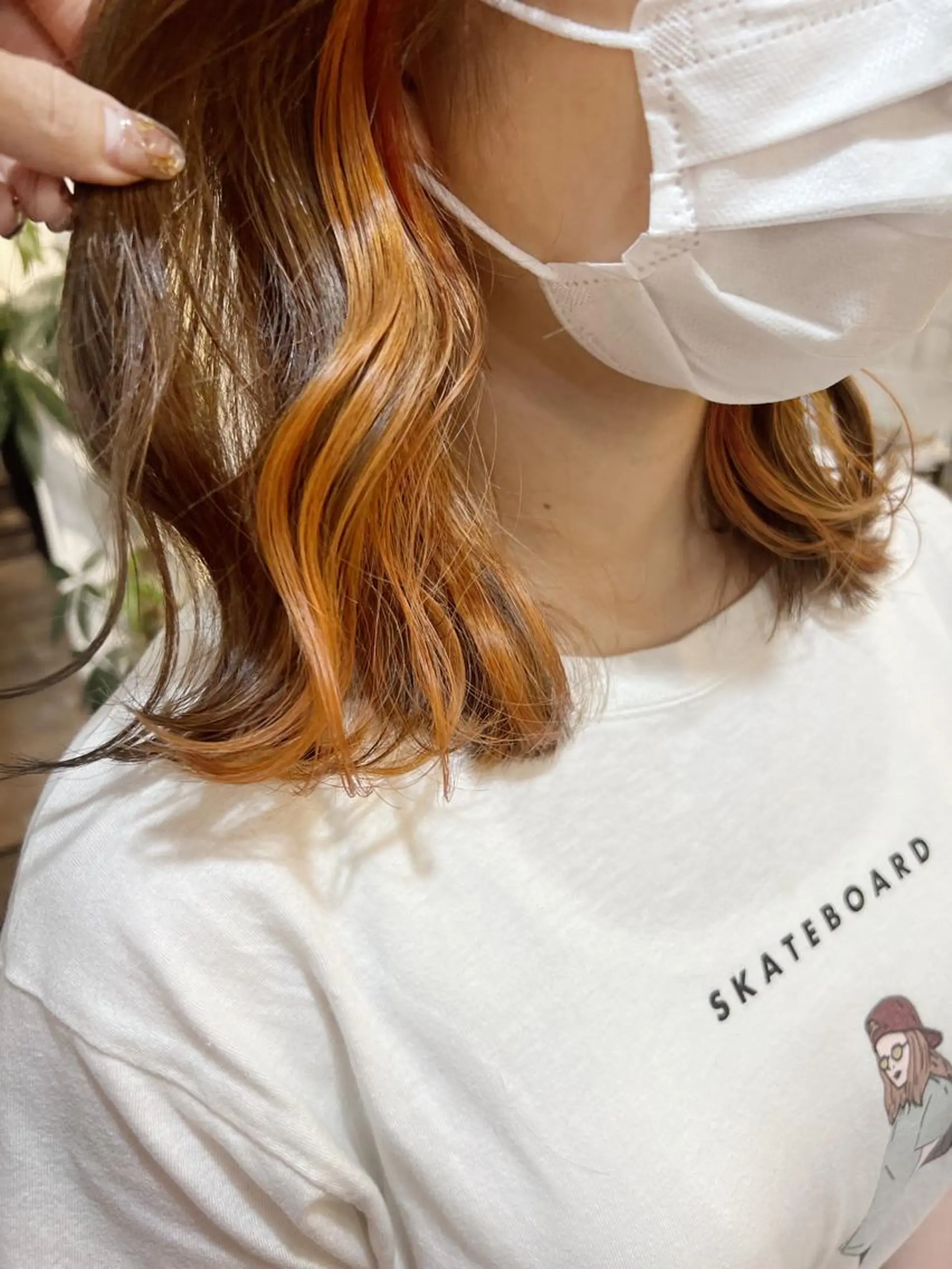 ミディアム カラー ブリーチ ケアブリーチ ダブルカラー イヤリングカラー ハイライトカラー ダブルカラー　/ インナーカラーMiiのヘアスタイル