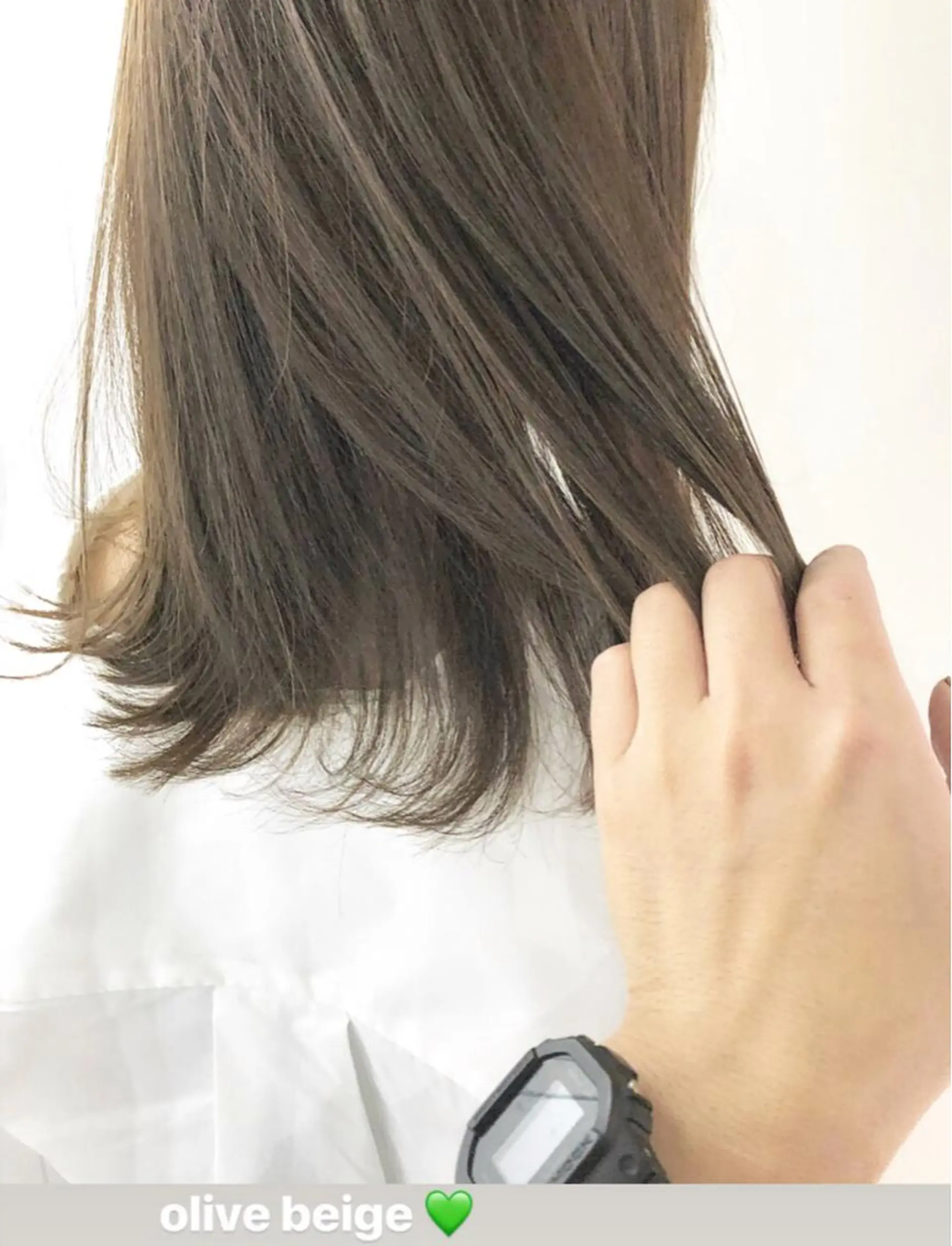 ミディアム カラー ブリーチ 透明感カラー ブリーチなしカラー autre所属・大久保 ひでなりのヘアスタイル