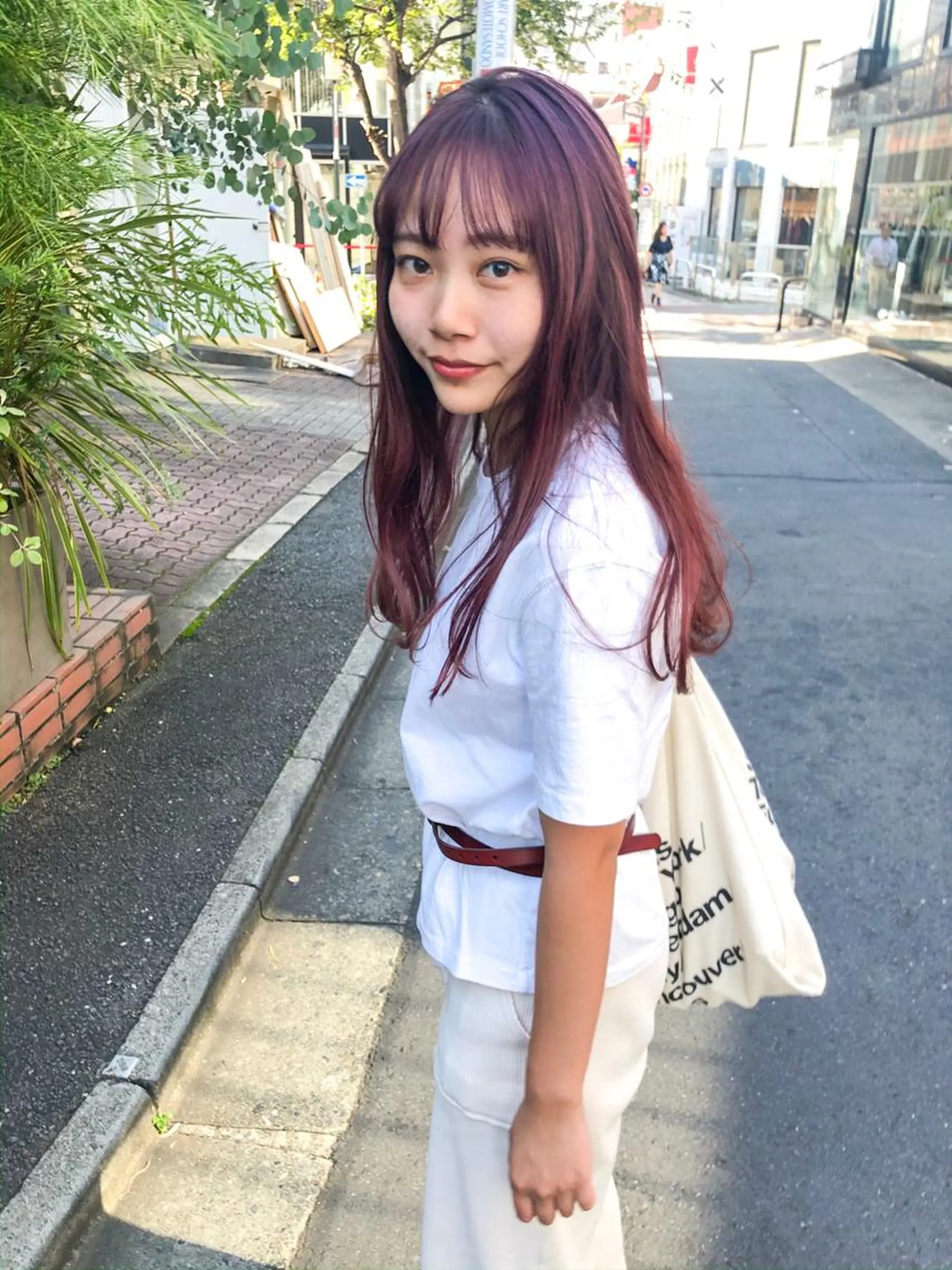 ミディアム カラー ピンクカラー ヘアカラー トリートメント センスをお届けします 大谷将生INFPのヘアスタイル