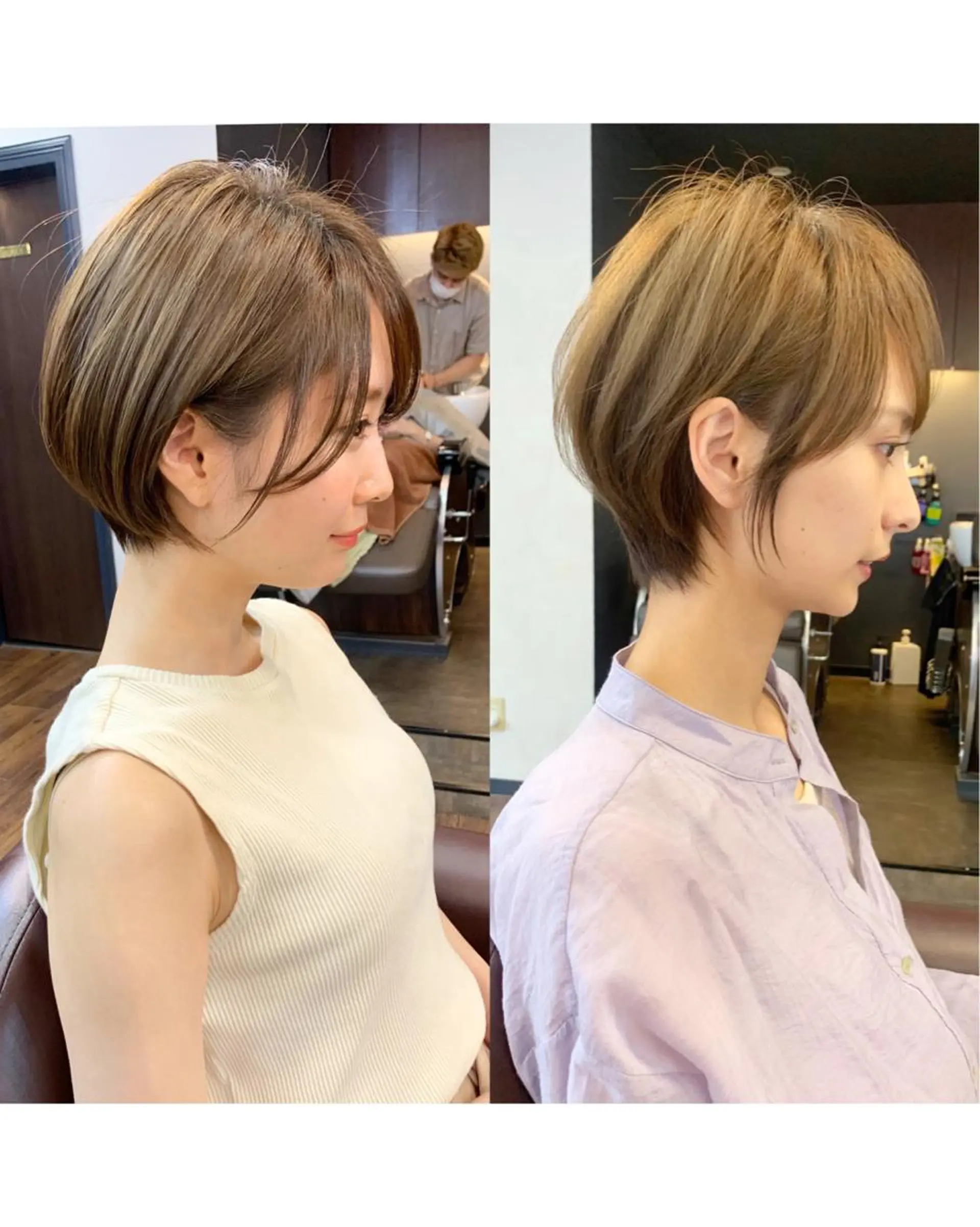 ショート カット 縮毛矯正/ショート/ レイヤー/畑中正敏のヘアスタイル