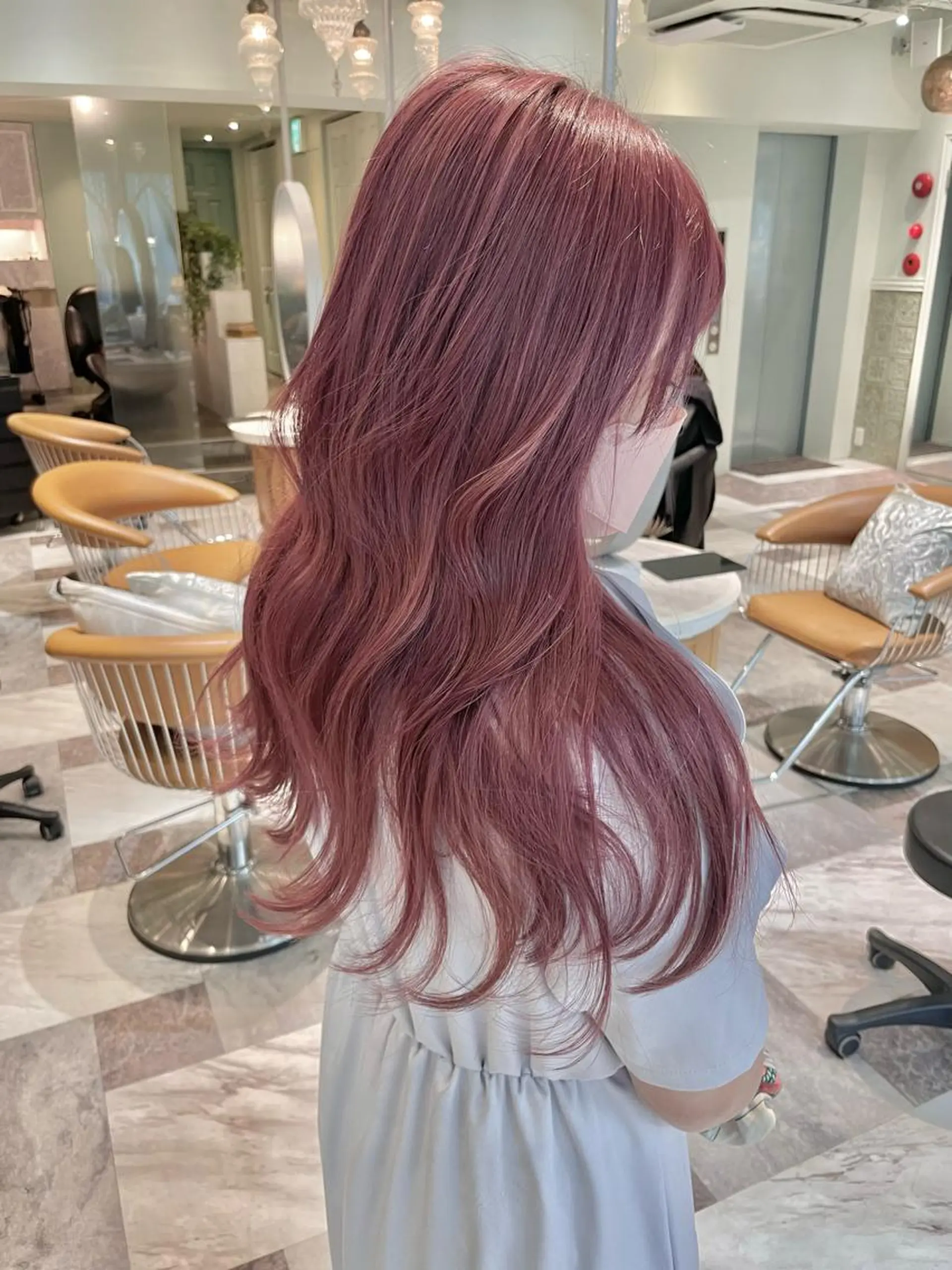 ロング カラー バレイヤージュ ブリーチ ケアブリーチ ダブルカラー グラデーションカラー 美髪/カラー 美容院🌈渡辺隼也のヘアスタイル