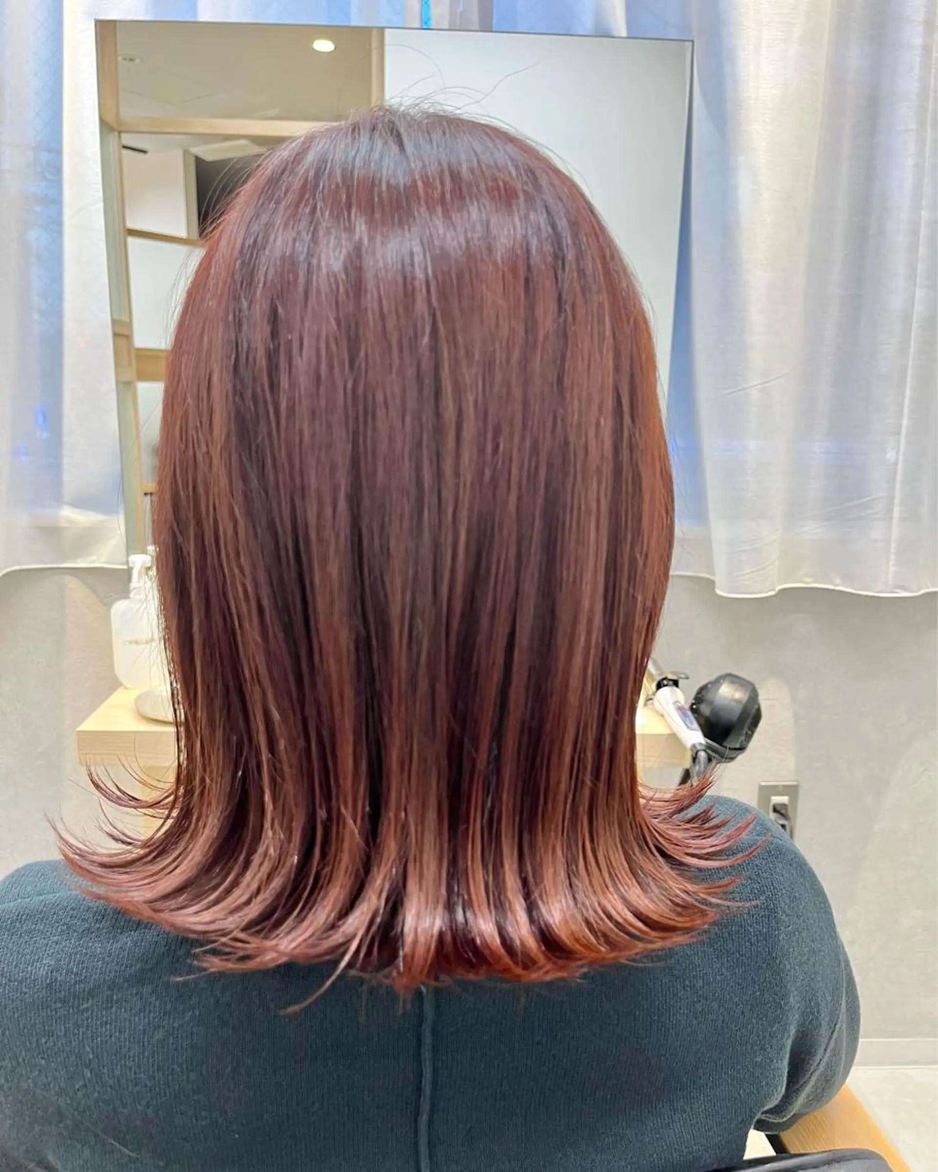 ミディアム カラー カット ヘアカラー トリートメント 天野 涼のヘアスタイル