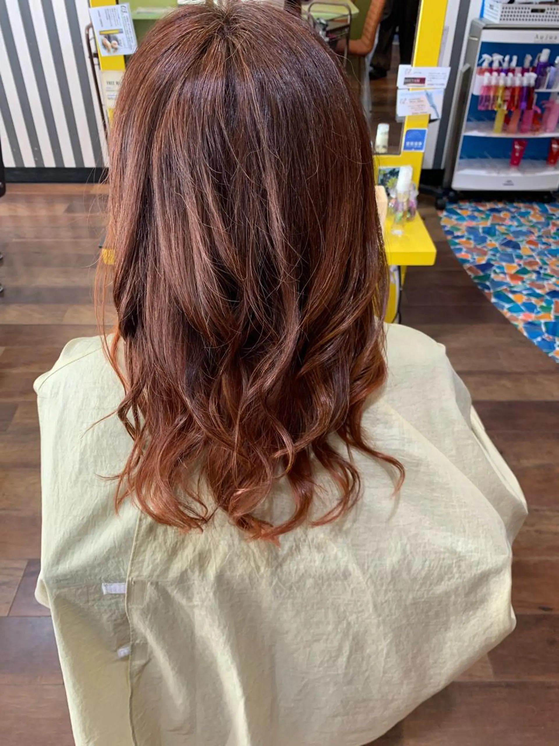 ロング カラー 透明感カラー 工藤 彩花のヘアスタイル