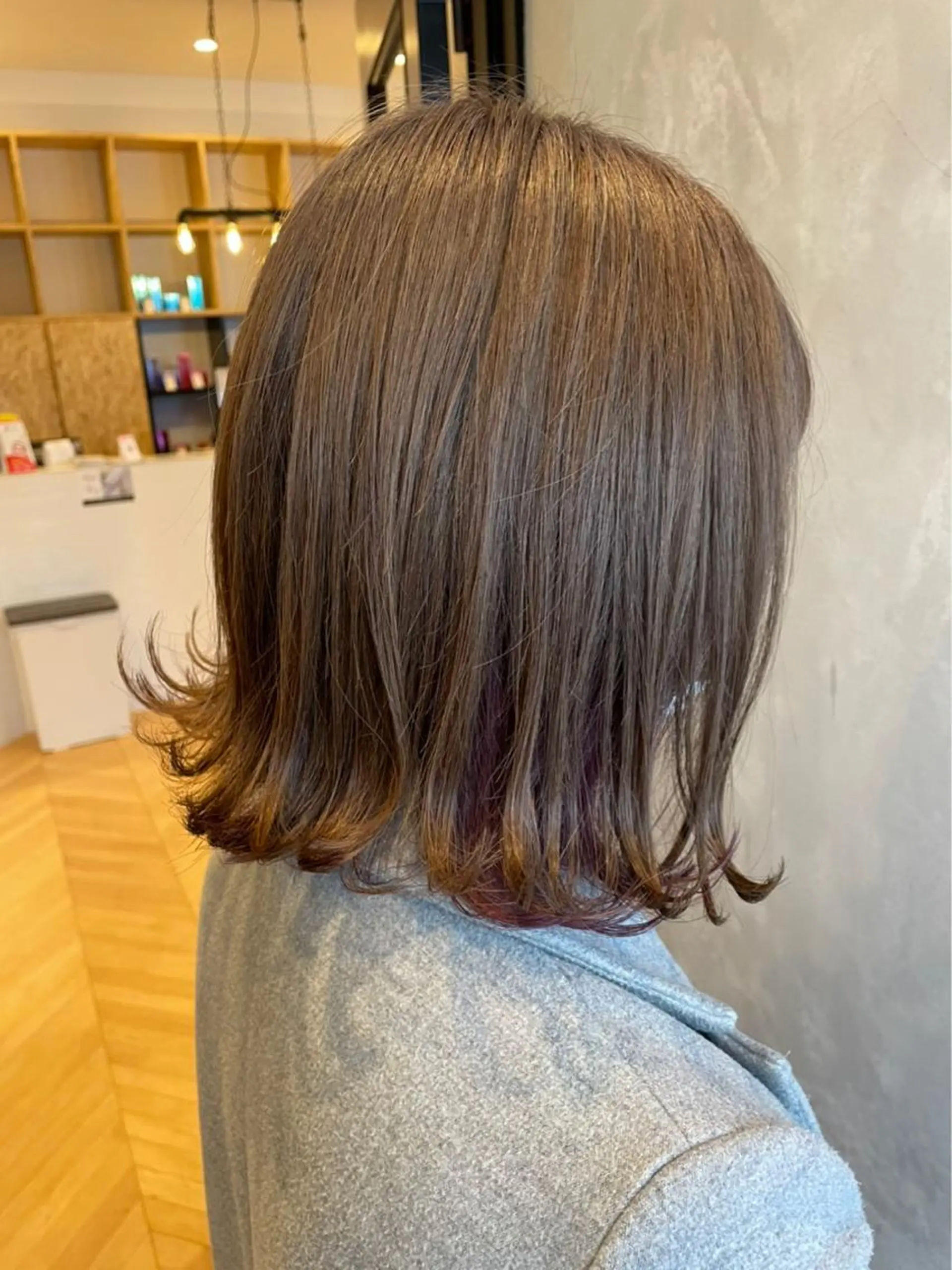 ミディアム ボブ くびれヘア AGU hair vigor 三条店所属・AGU 三条店 林　雄のヘアスタイル