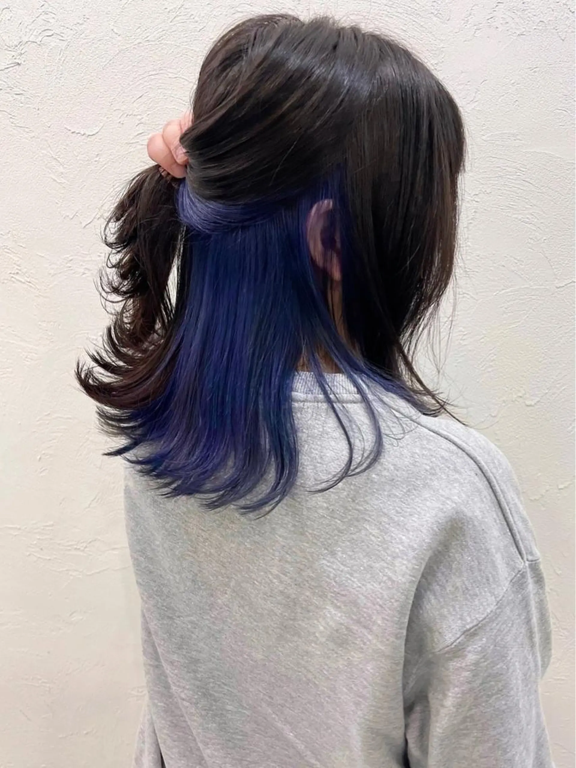 ロング カラー ブルーカラー 🧸艶々韓国ヘア 🧁mizunaのヘアスタイル