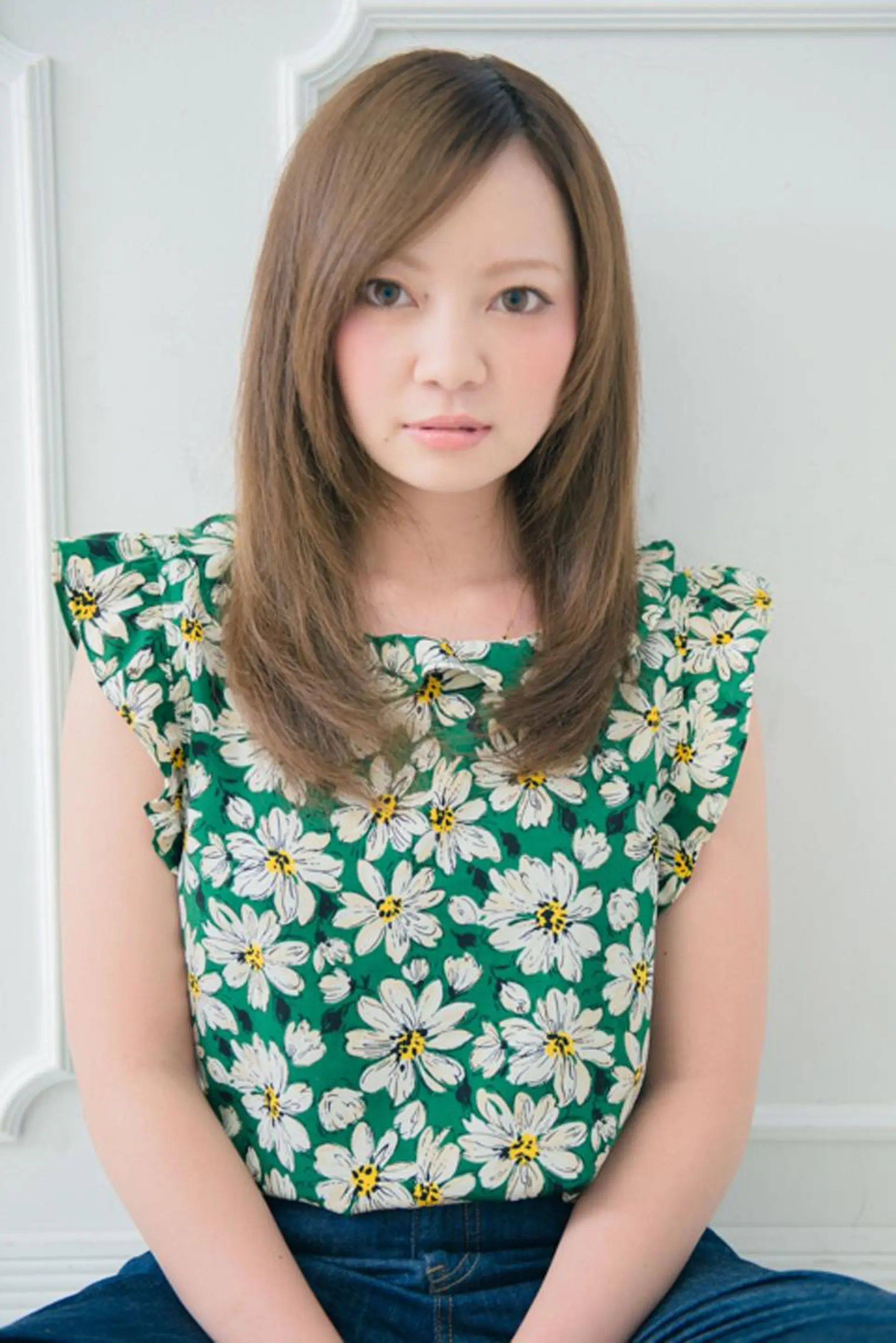 セミロング カラー カット 縮毛矯正 トリートメント L'aube所属・笠谷 正之のヘアスタイル