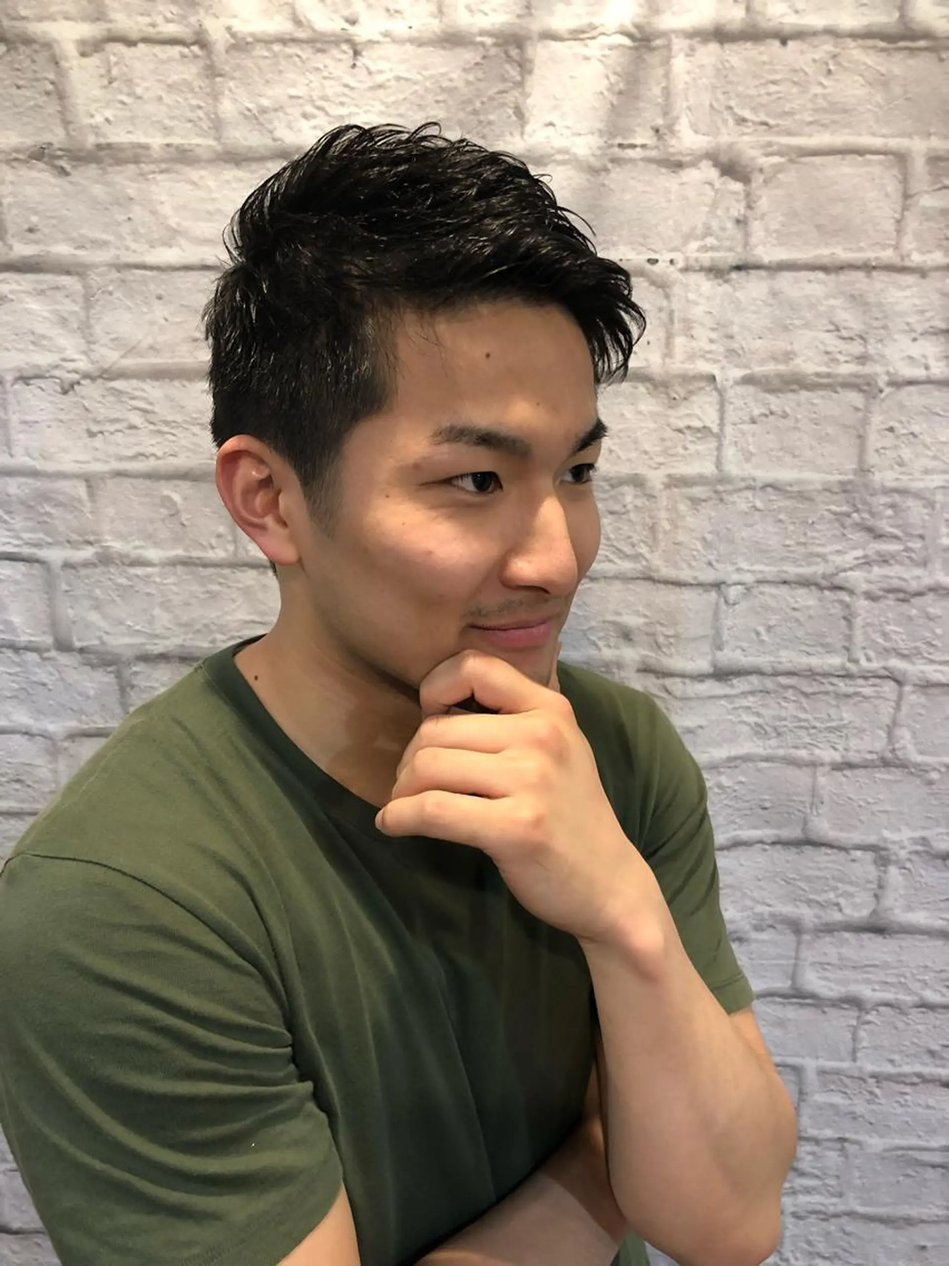 ショート カット パーマ ヘアセット 赤坂barber 古澤慶一郎【モテ髪】のヘアスタイル